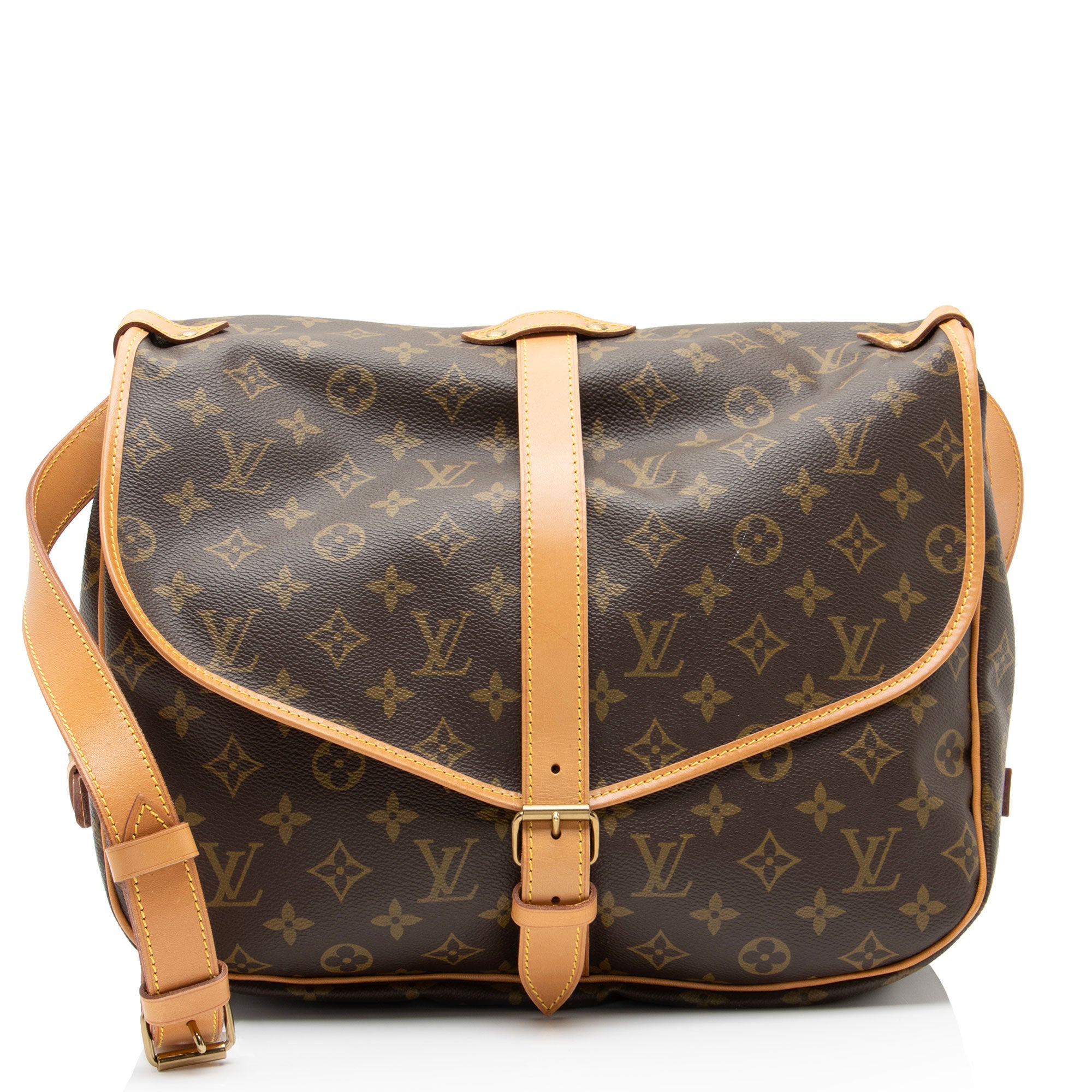 Louis Vuitton Vintage Monogram Canvas Saumur 35 Messenger