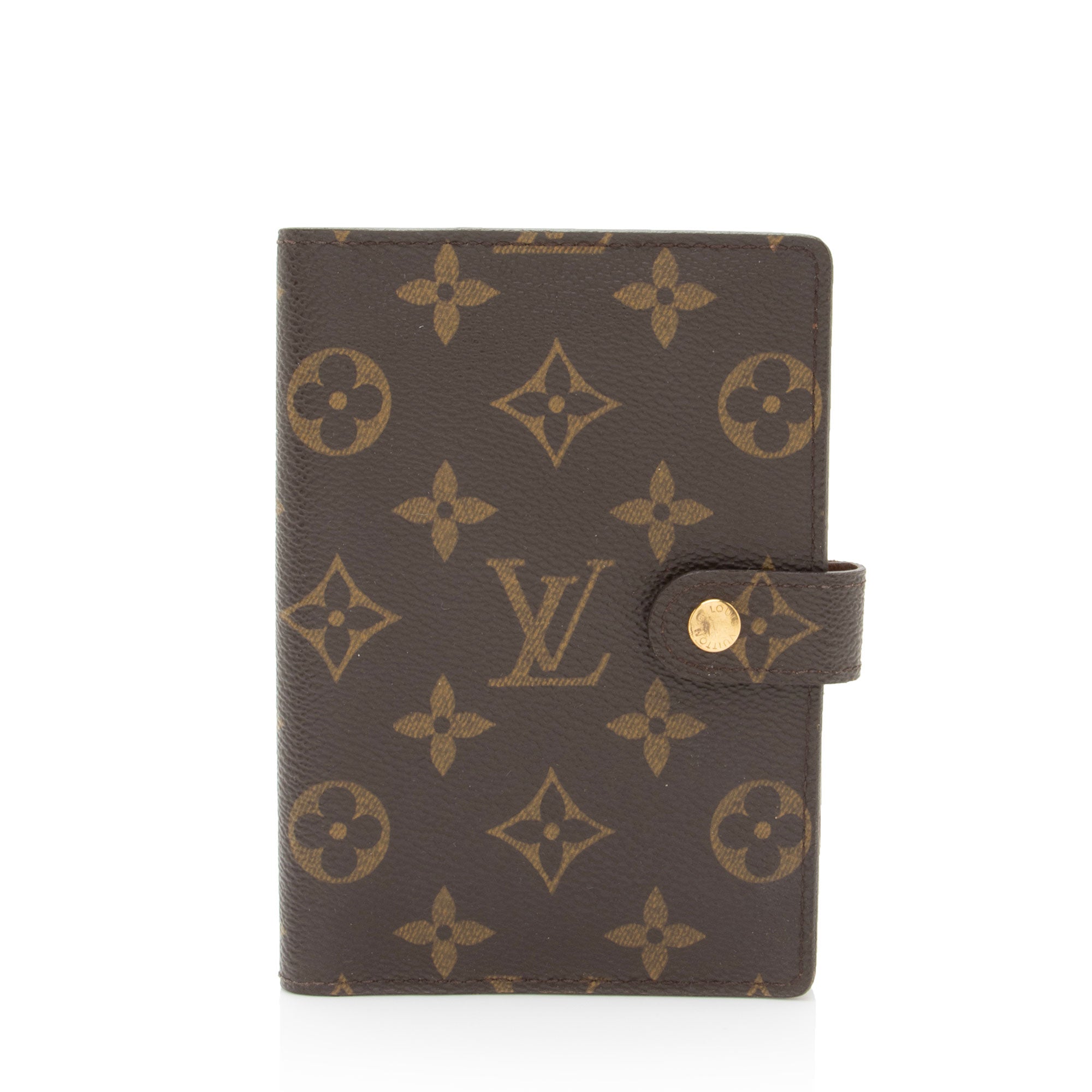 Louis Vuitton Vintage Monogram Canvas Small Ring Agenda Cover (SHF-w5IrKE)