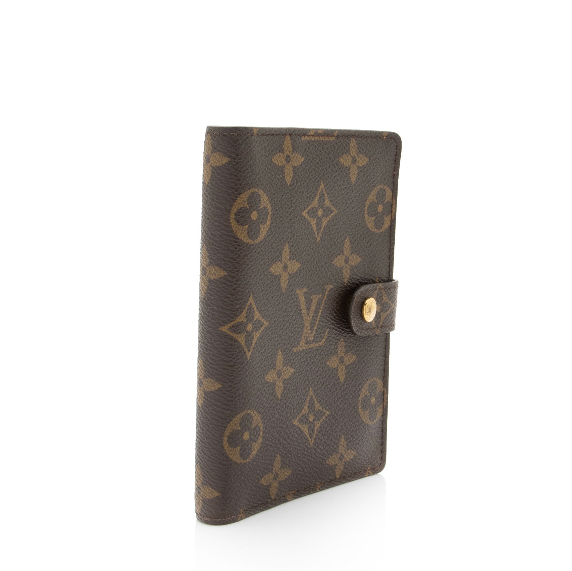 Louis Vuitton Vintage Monogram Canvas Small Ring Agenda Cover (SHF-w5IrKE)