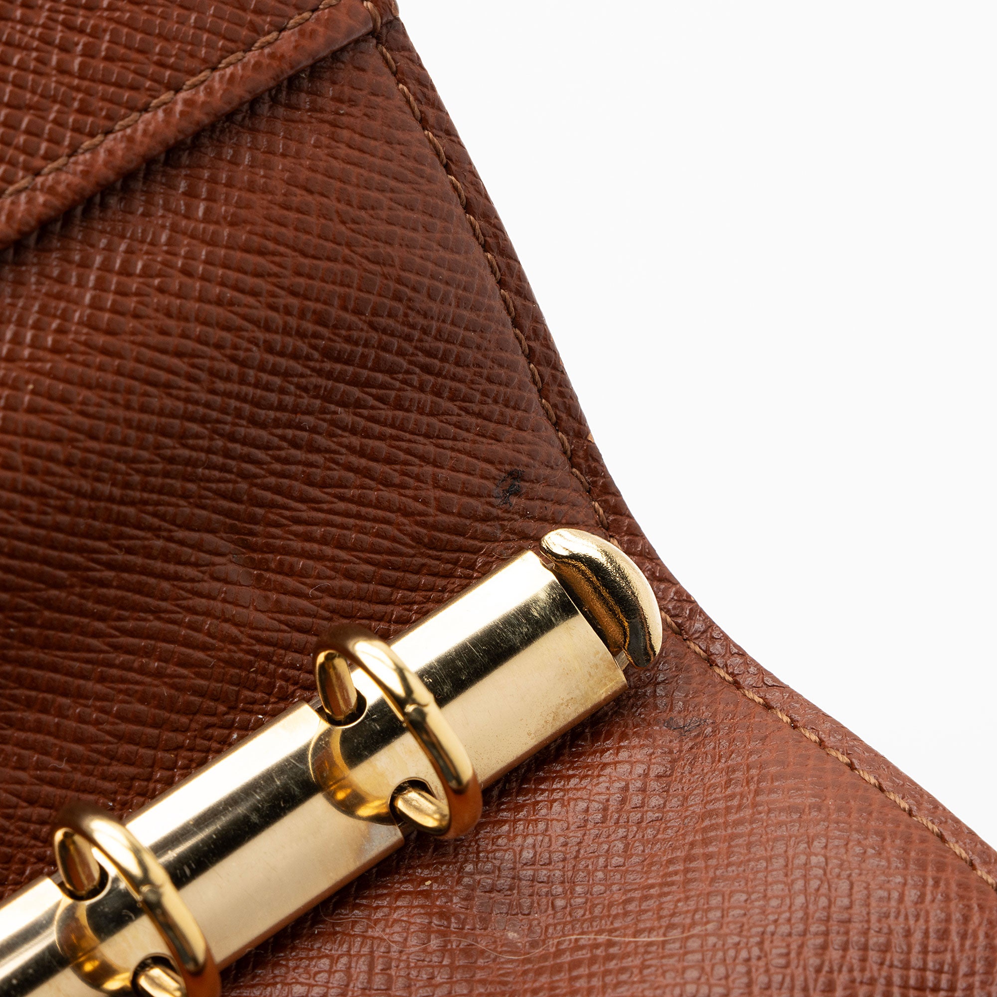 Louis Vuitton Vintage Monogram Canvas Small Ring Agenda Cover (SHF-t7bly3)