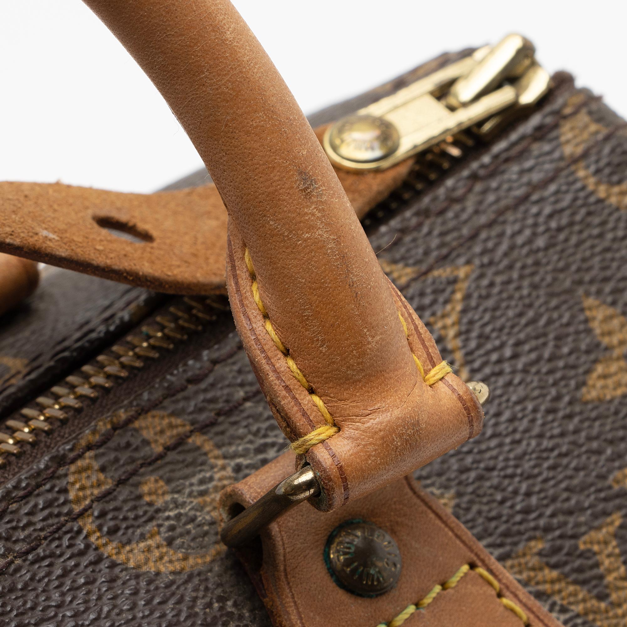 Louis Vuitton Vintage Monogram Canvas Speedy 25 Satchel (SHF-Ywv9Hm)