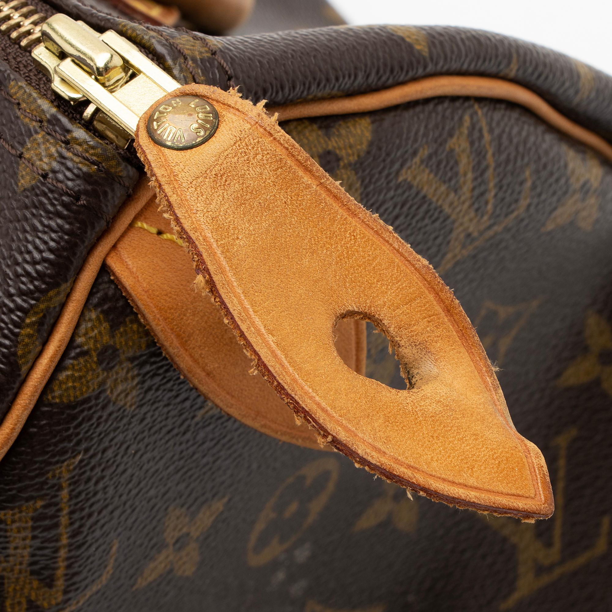 Louis Vuitton Vintage Monogram Canvas Speedy 30 Satchel (SHF-gWwiX8)