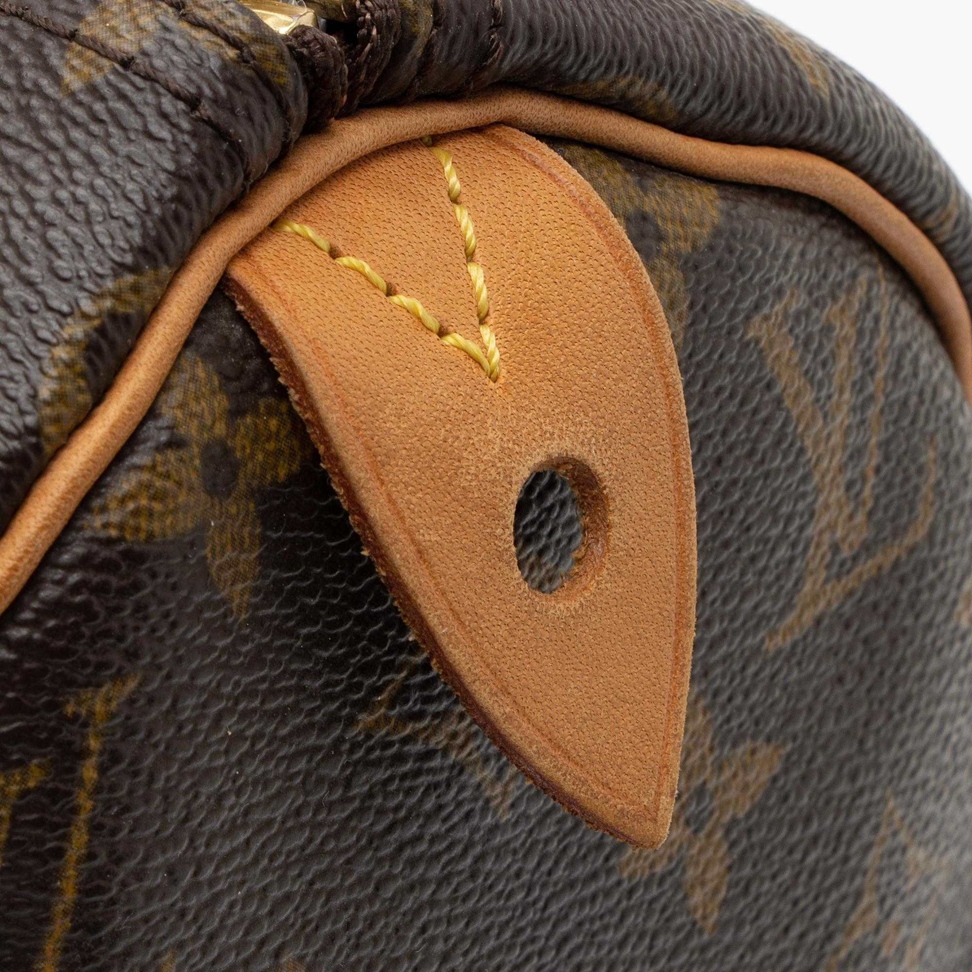 Louis Vuitton Vintage Monogram Canvas Speedy 30 Satchel (SHF-gWwiX8)