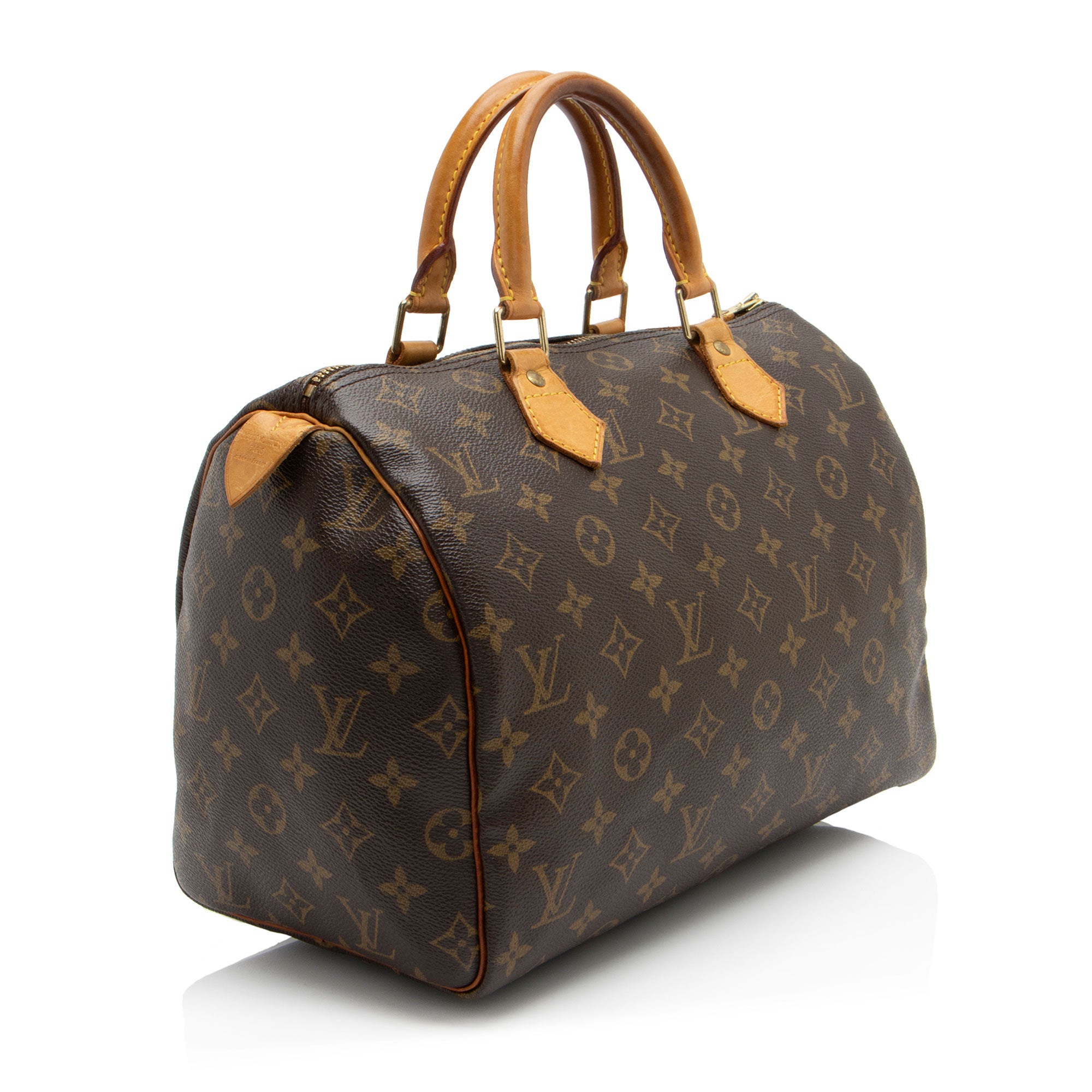 Louis Vuitton Vintage Monogram Canvas Speedy 30 Satchel (SHF-l6hnvV)