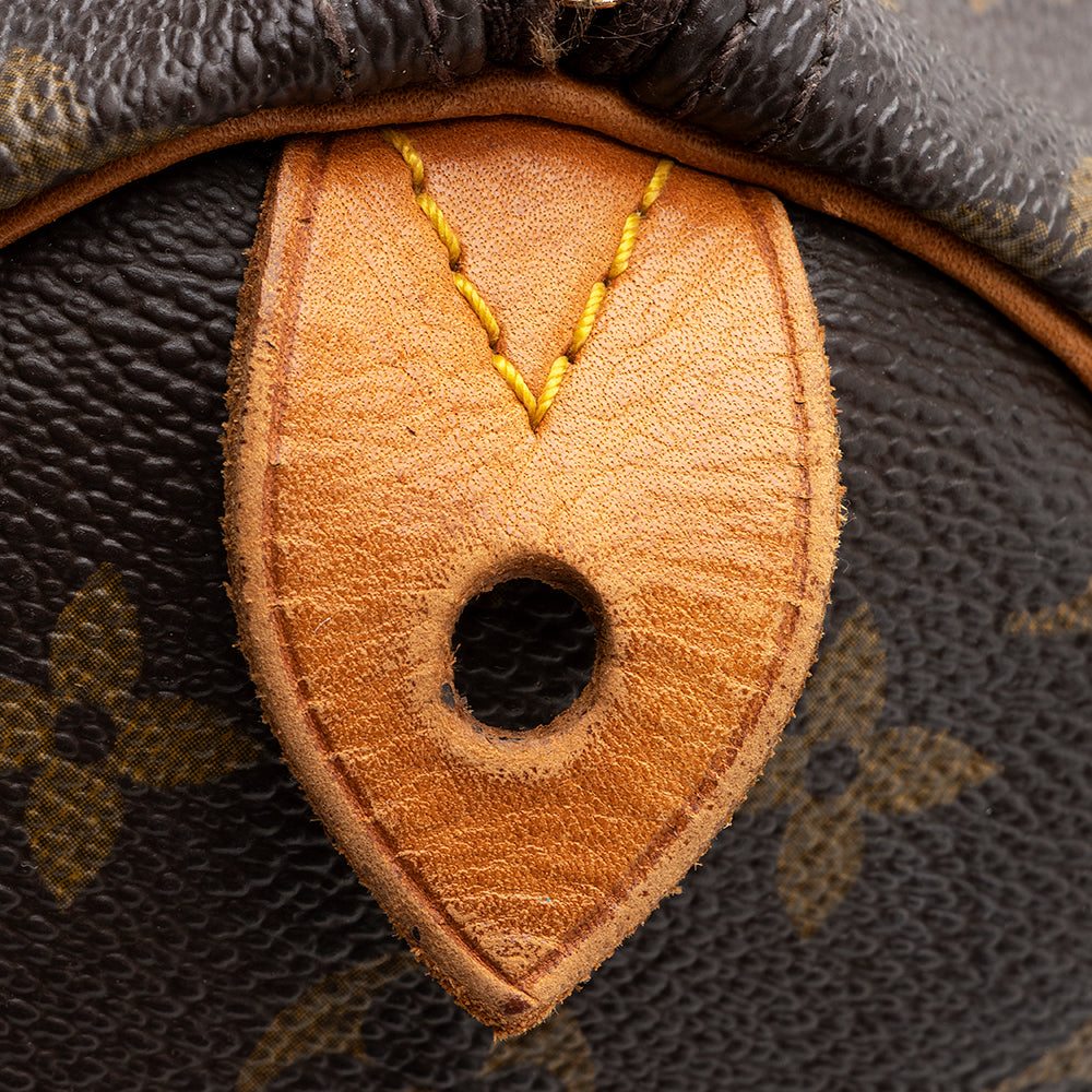 Louis Vuitton Vintage Monogram Canvas Speedy 35 Satchel - FINAL SALE (SHF-19637)