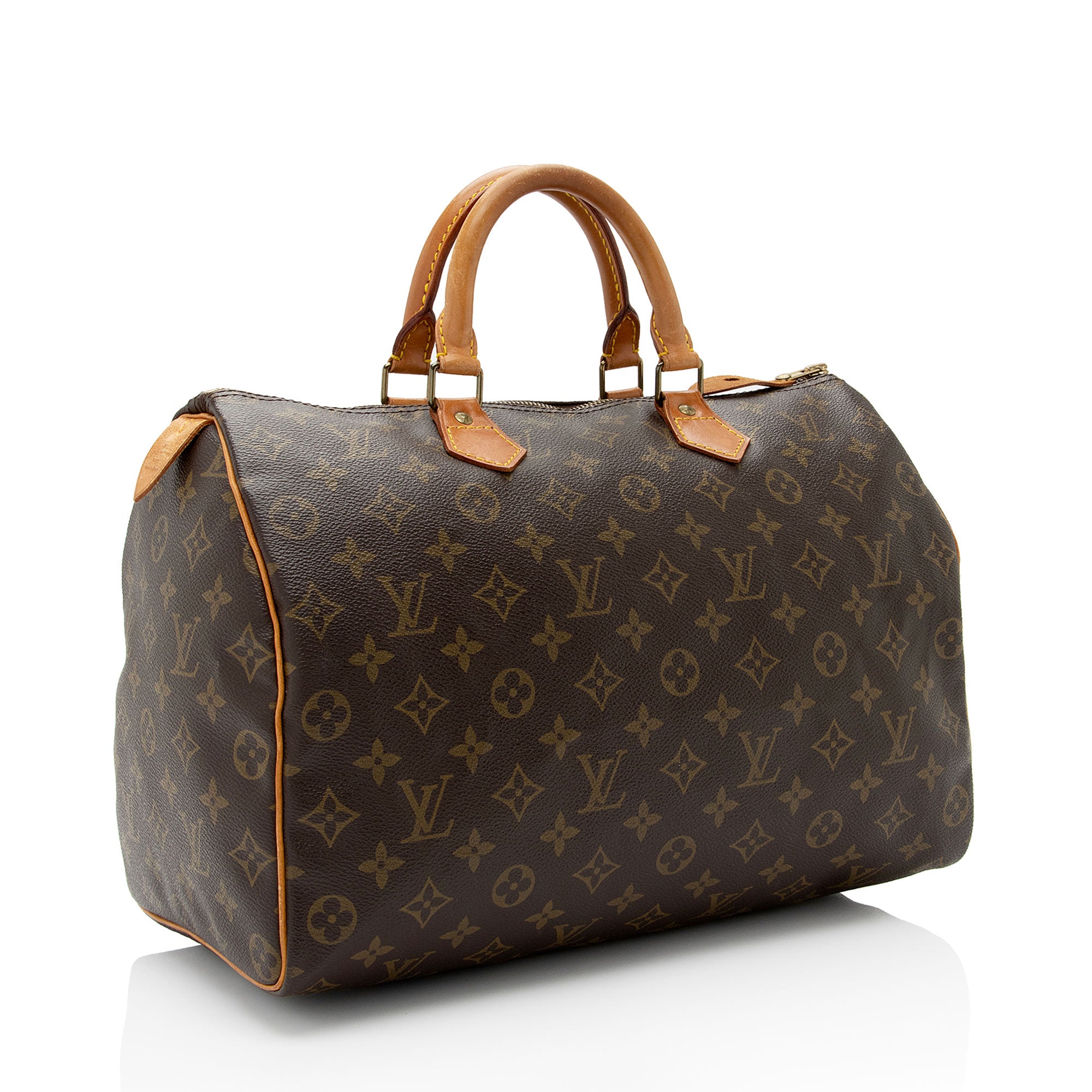 Louis Vuitton Vintage Monogram Canvas Speedy 35 Satchel (SHF-iS1dlK)