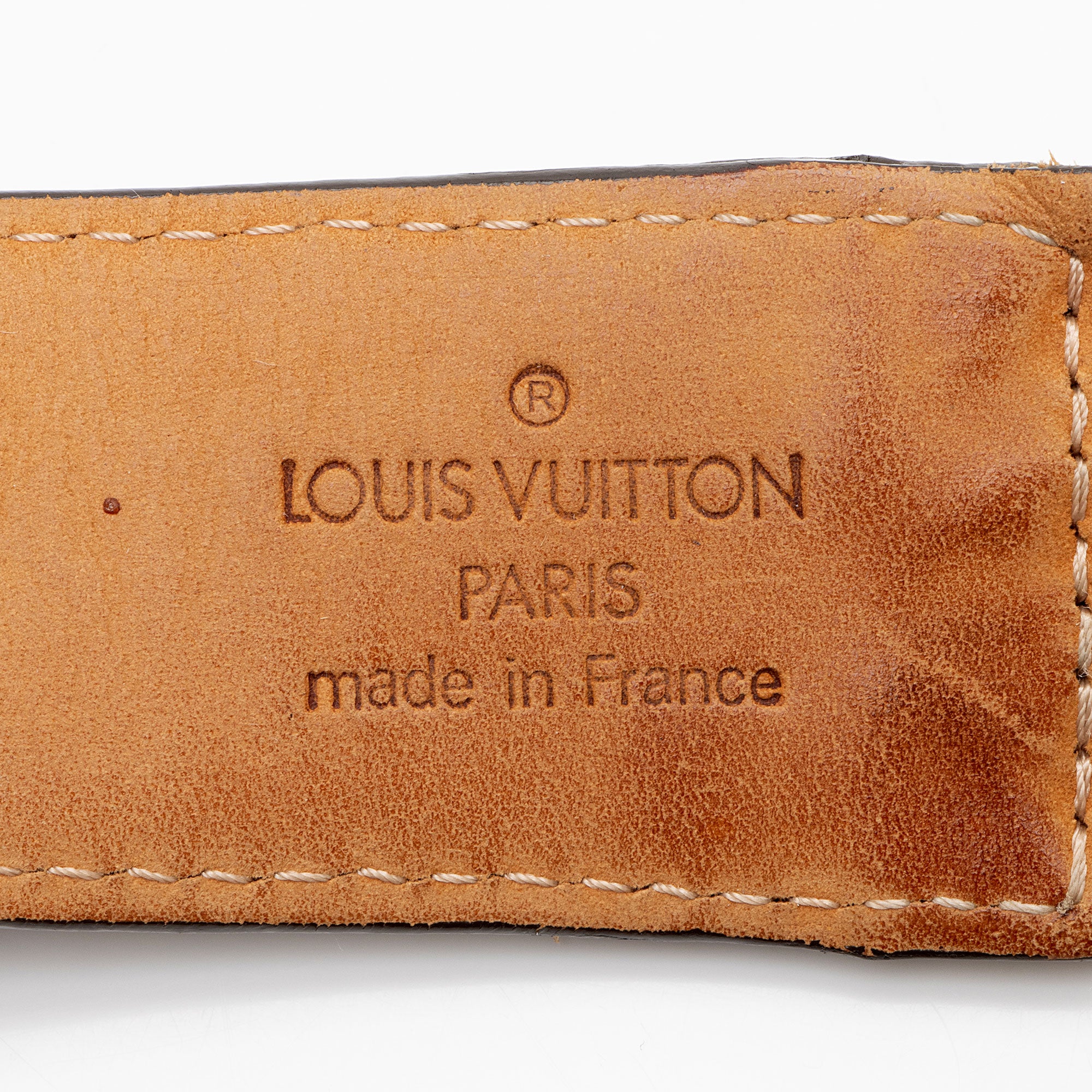 Louis Vuitton Vintage Monogram Canvas Woven Belt - Size 32 / 80