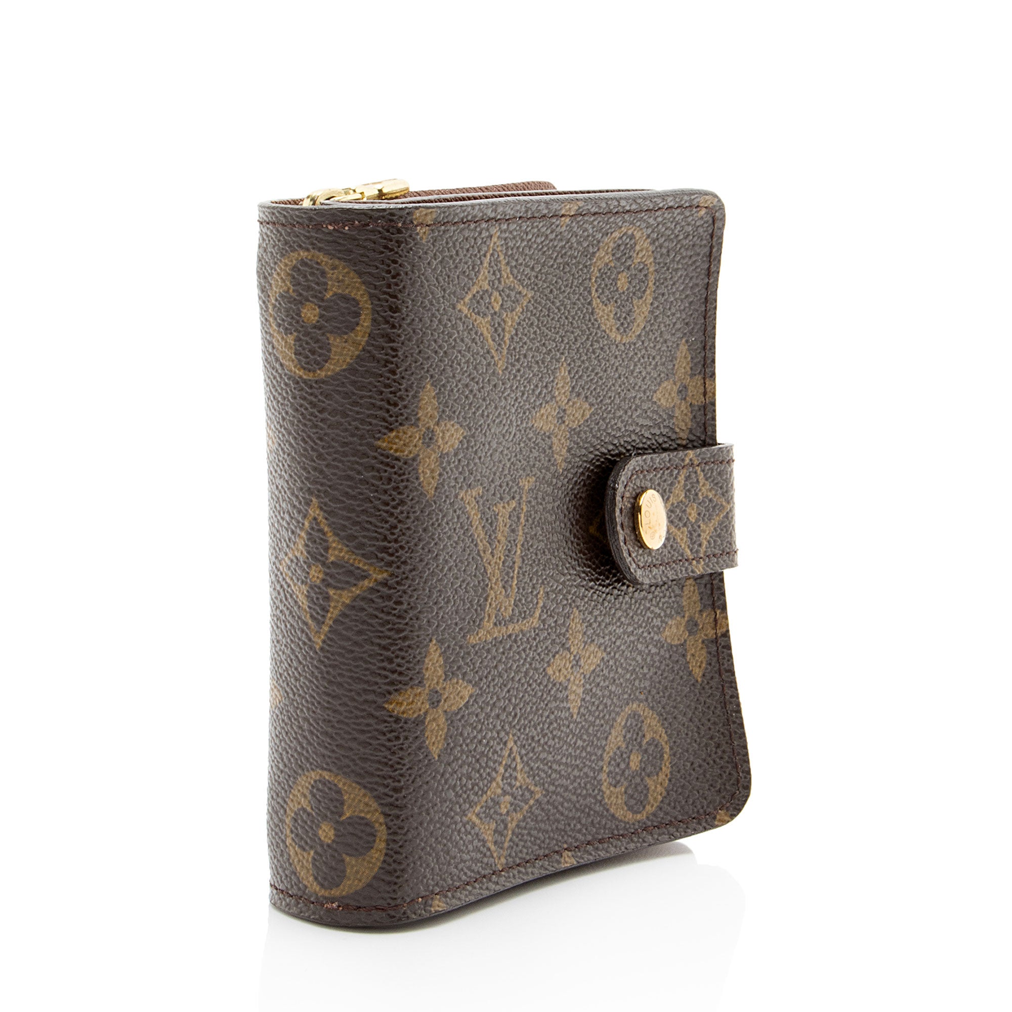 Louis Vuitton Vintage Monogram Canvas Zipped Compact Wallet