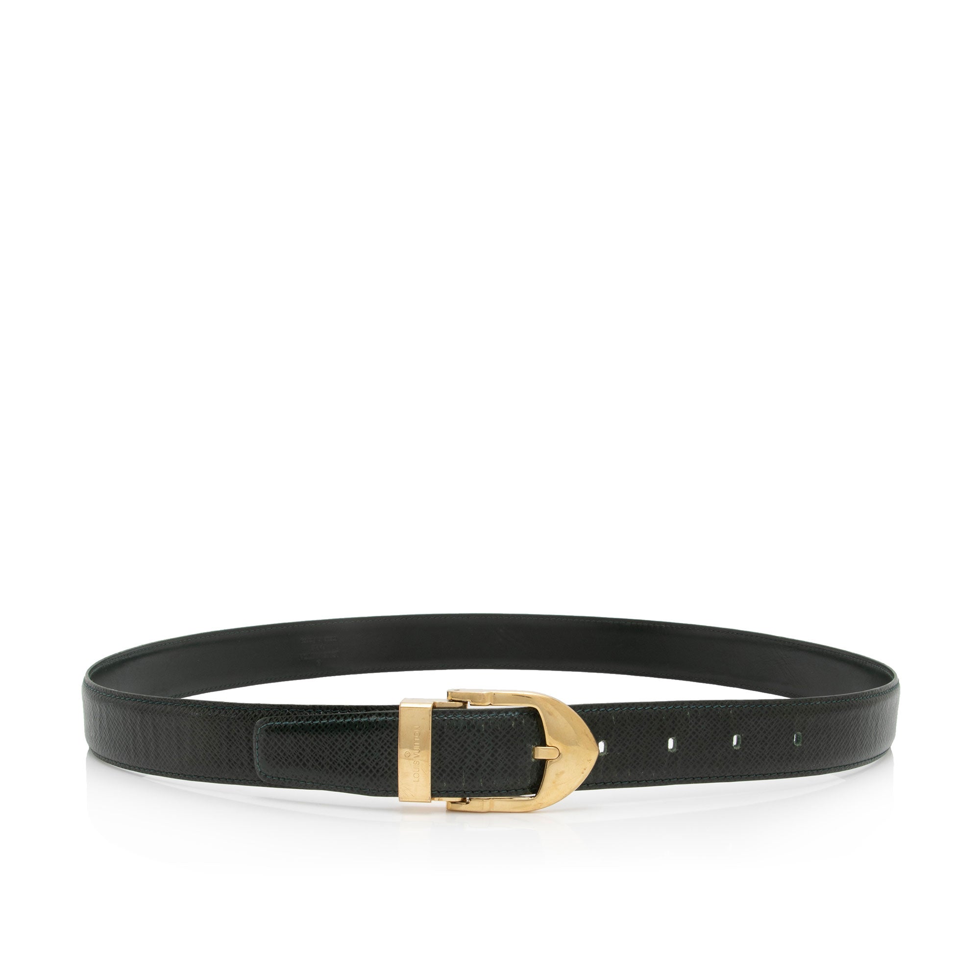 Louis Vuitton Vintage Taiga Leather Belt - Size 35 / 90 (SHF-OP68YE)