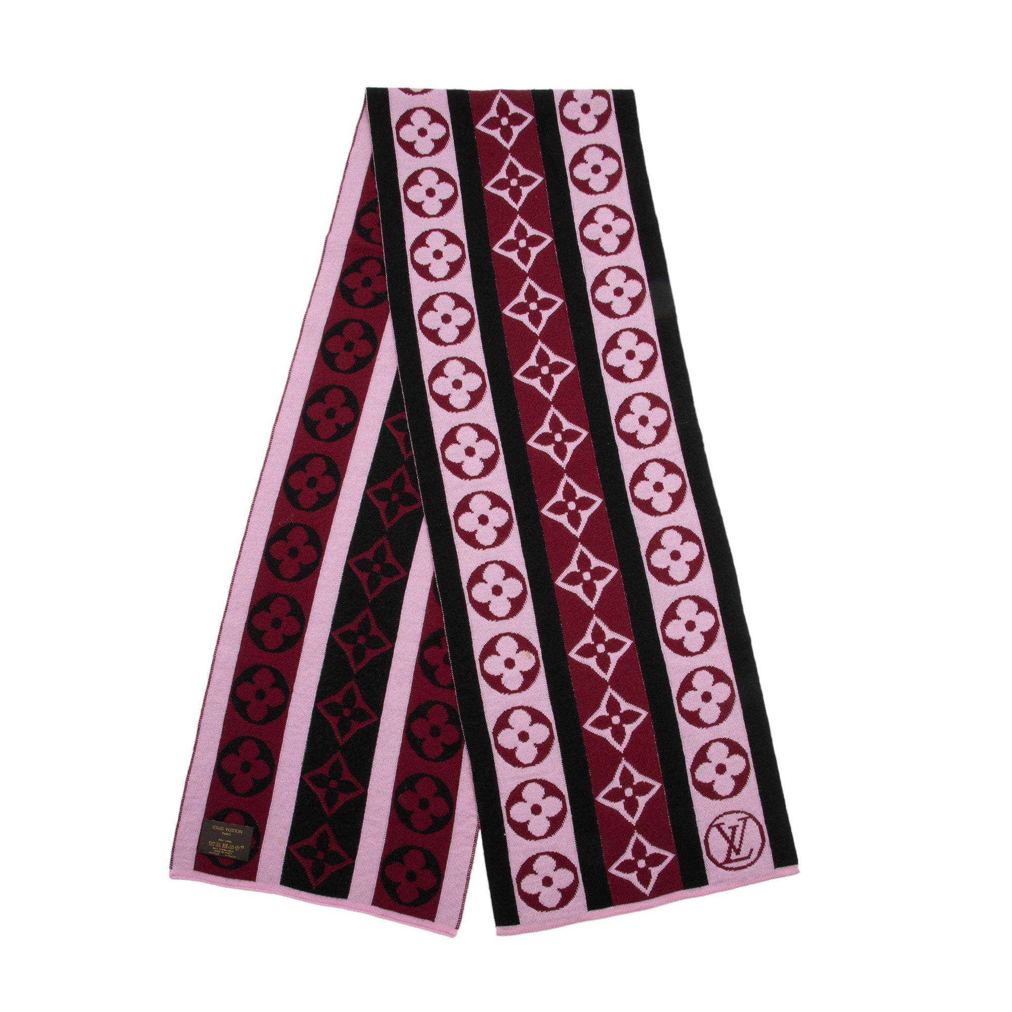 Louis Vuitton Wool Idylle Blossom Scarf (SHF-O1m4j4)