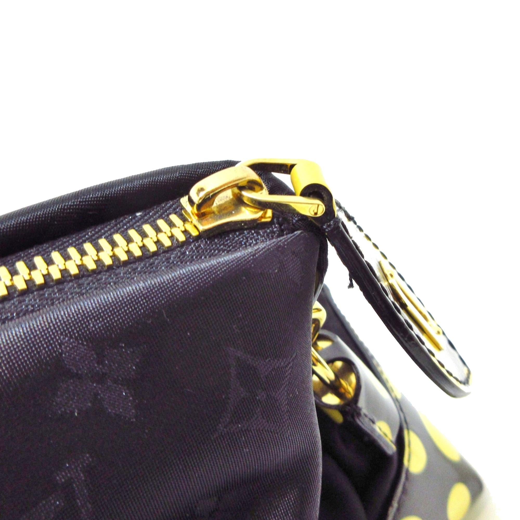 Louis Vuitton Yayoi Kusama Monogram Nylon Infinity Dots Lockit Vertical MM (SHG-AdLoYn)