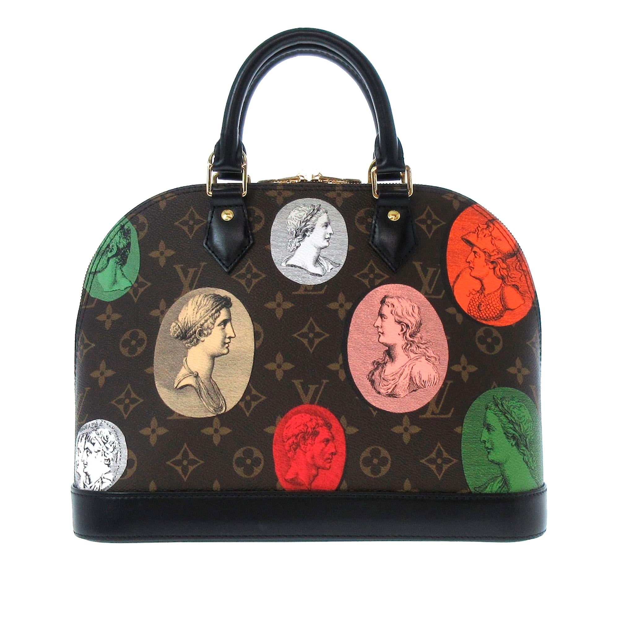 Louis Vuitton x Fornasetti Monogram Cameo Alma PM (SHG-pJW0iI)
