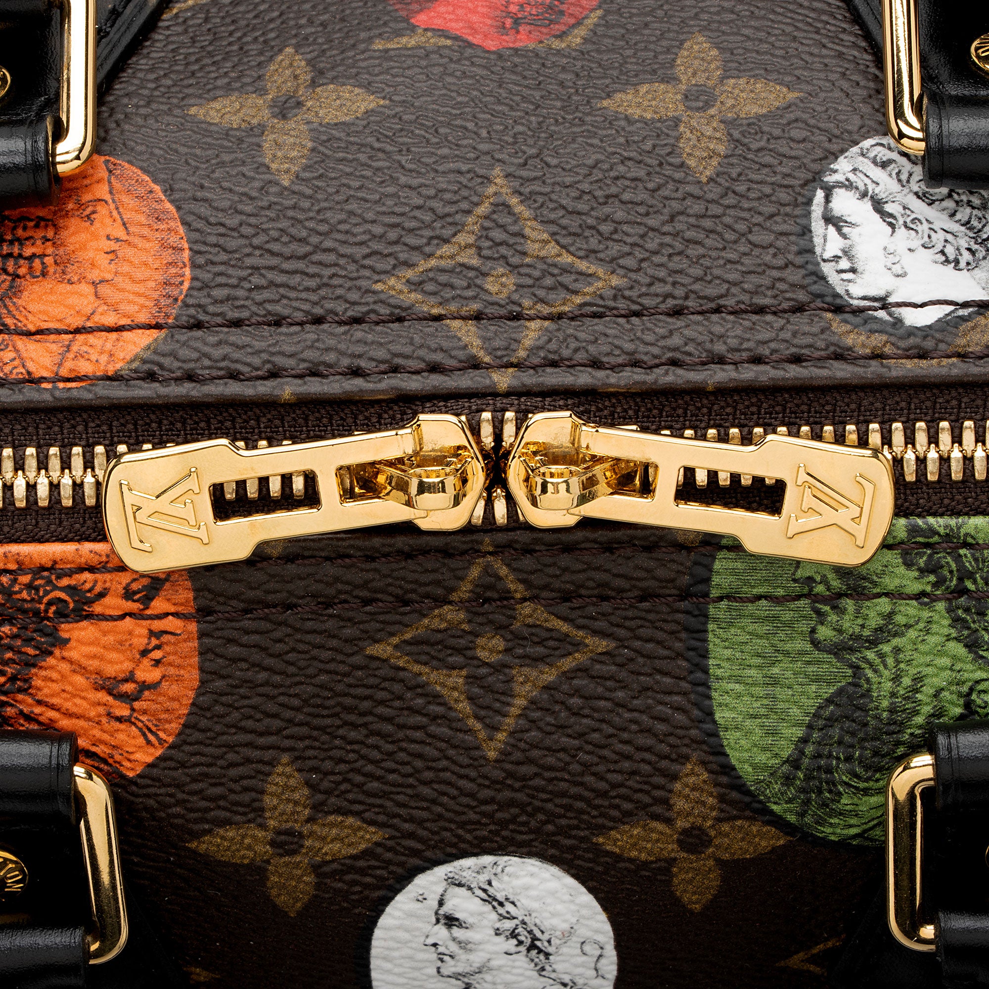 Louis Vuitton x Fornasetti Monogram Cameo Canvas Speedy Bandouliere 25 Satchel (SHF-GXLt9L)