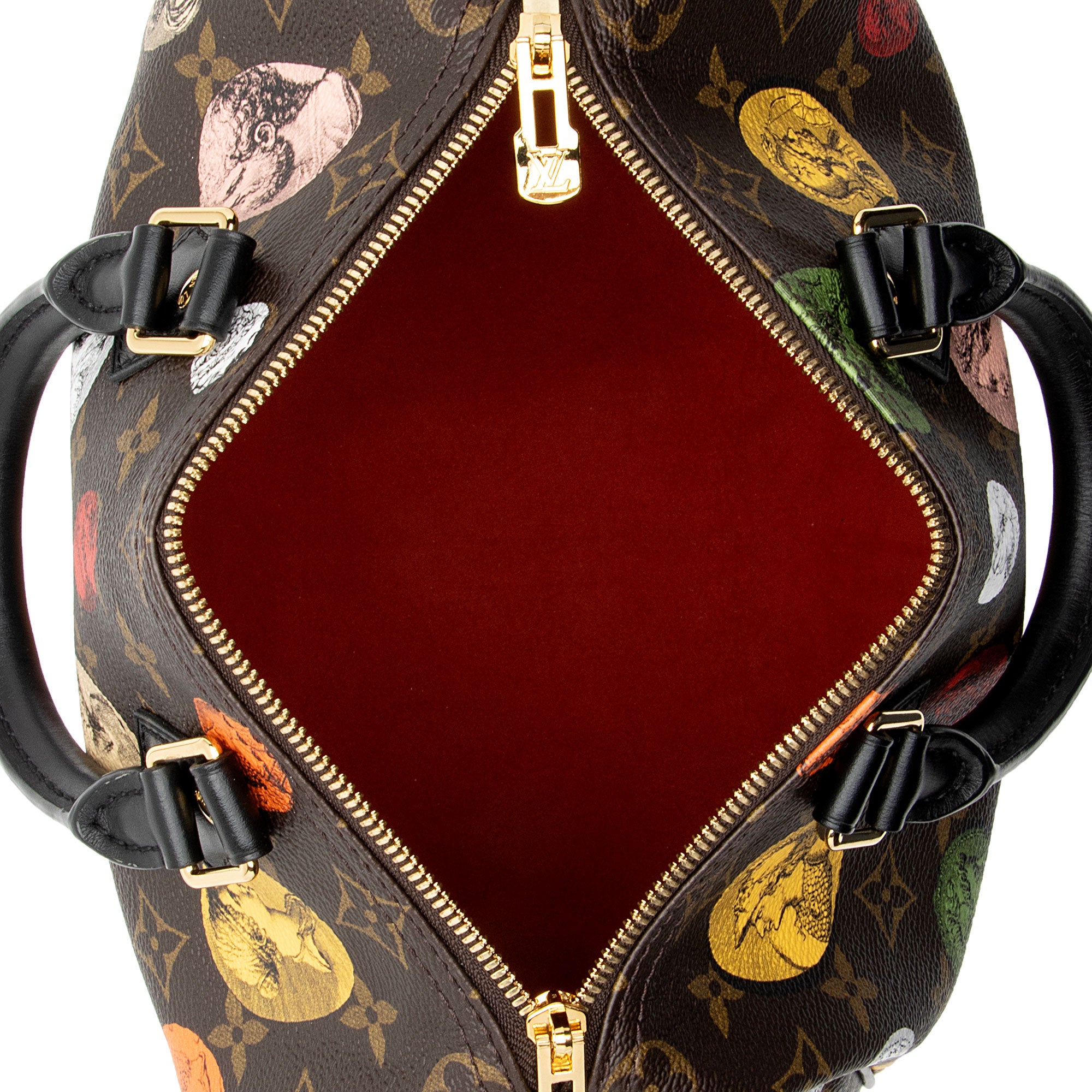 Louis Vuitton x Fornasetti Monogram Cameo Canvas Speedy Bandouliere 25 Satchel (SHF-GXLt9L)