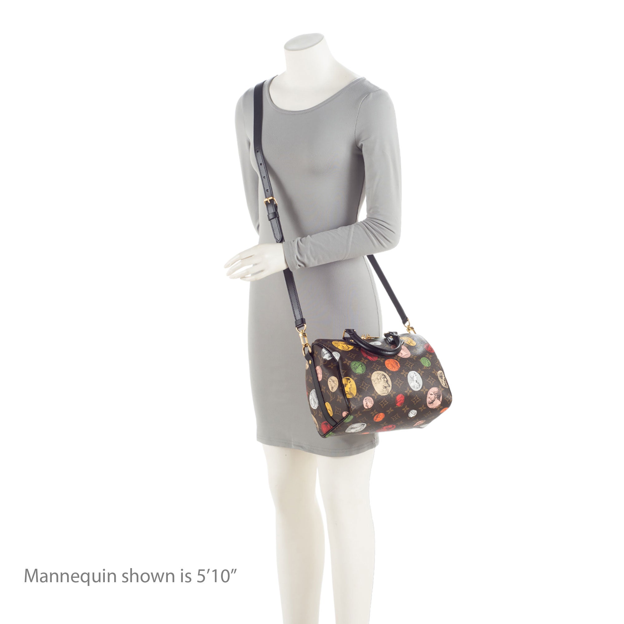 Louis Vuitton x Fornasetti Monogram Cameo Canvas Speedy Bandouliere 25 Satchel (SHF-GXLt9L)