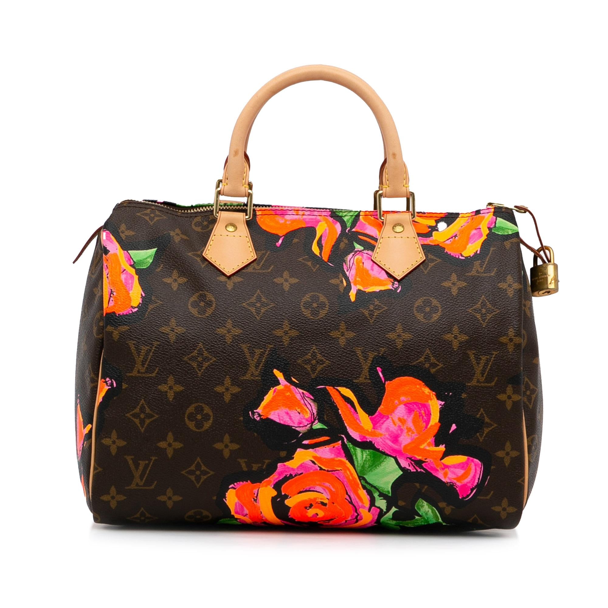Louis Vuitton x Stephen Sprouse Monogram Roses Speedy 30 (SHG-zpYk5B)