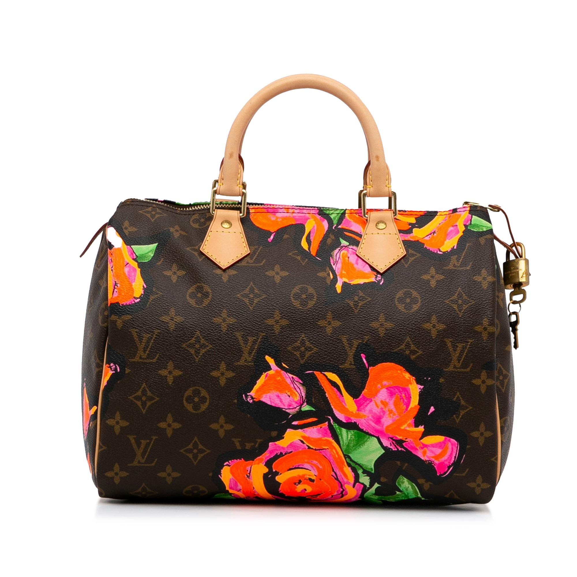 Louis Vuitton x Stephen Sprouse Monogram Roses Speedy 30 (SHG-zpYk5B)
