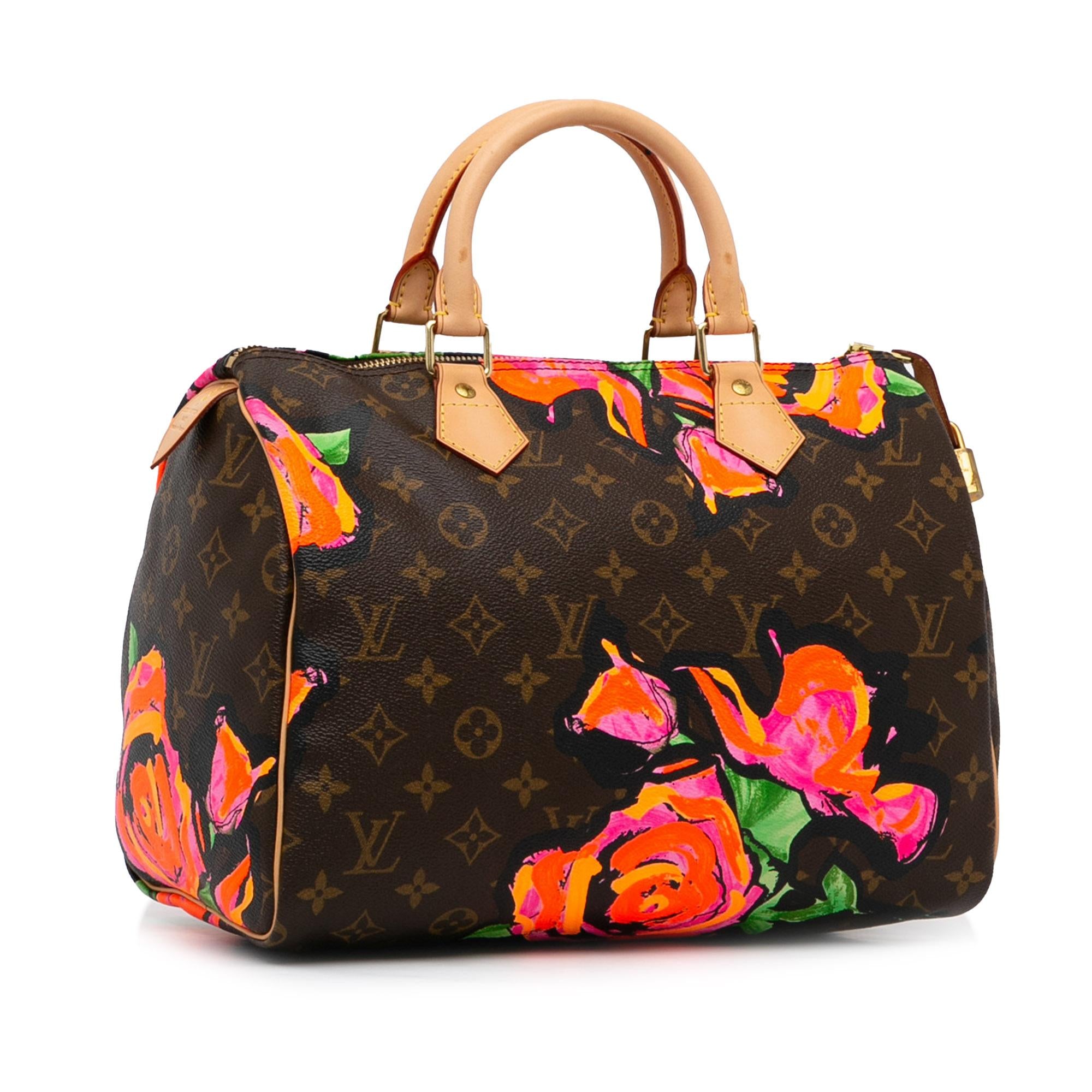 Louis Vuitton x Stephen Sprouse Monogram Roses Speedy 30 (SHG-zpYk5B)