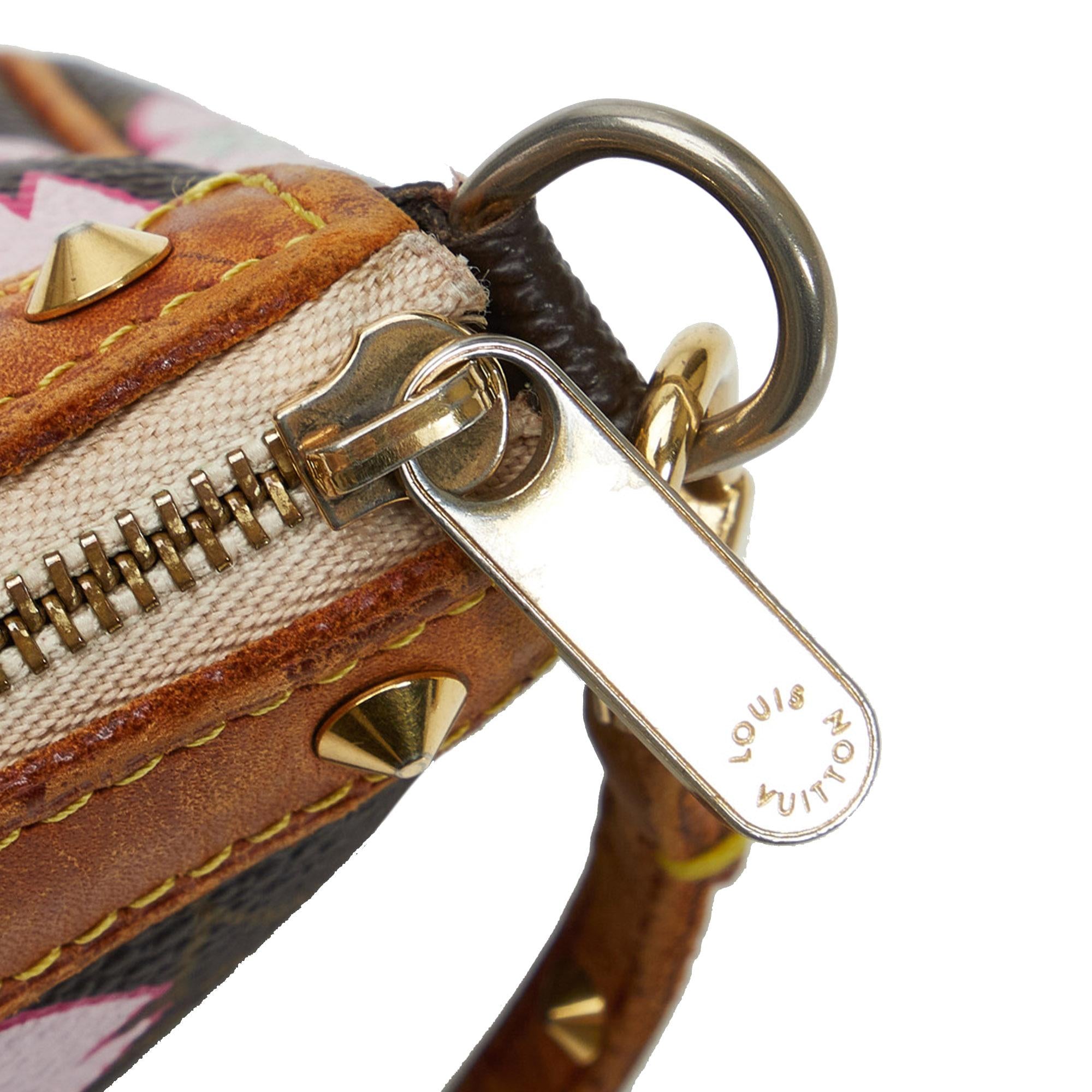 Louis Vuitton x Takashi Murakami Monogram Cherry Blossom Pochette Accessoires (SHG-RrgtNO)