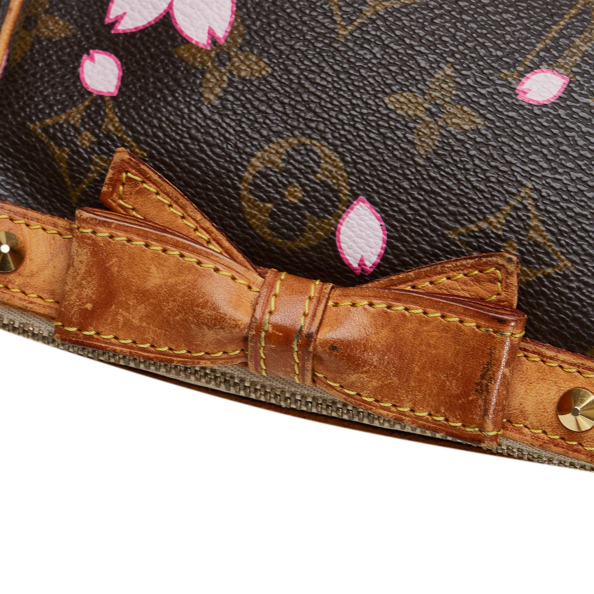 Louis Vuitton x Takashi Murakami Monogram Cherry Blossom Pochette Accessoires (SHG-RrgtNO)