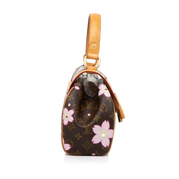 Louis Vuitton, Bags, Vintage Louis Vuitton Pochette Accessoires Hand Bag  Takashi Cherry Blossom