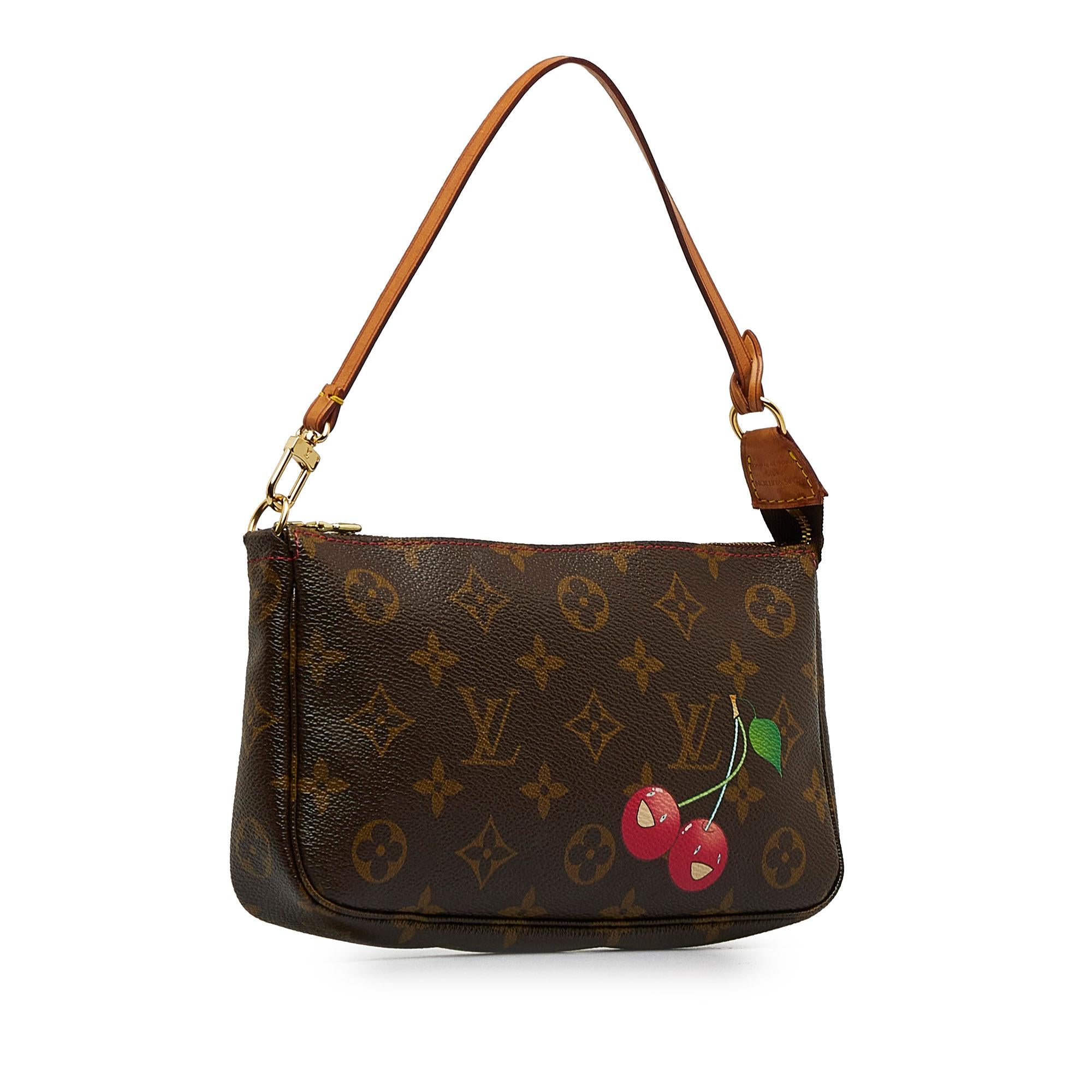 Louis Vuitton x Takashi Murakami Monogram Cherry Pochette Accessoires (SHG-2i768q)