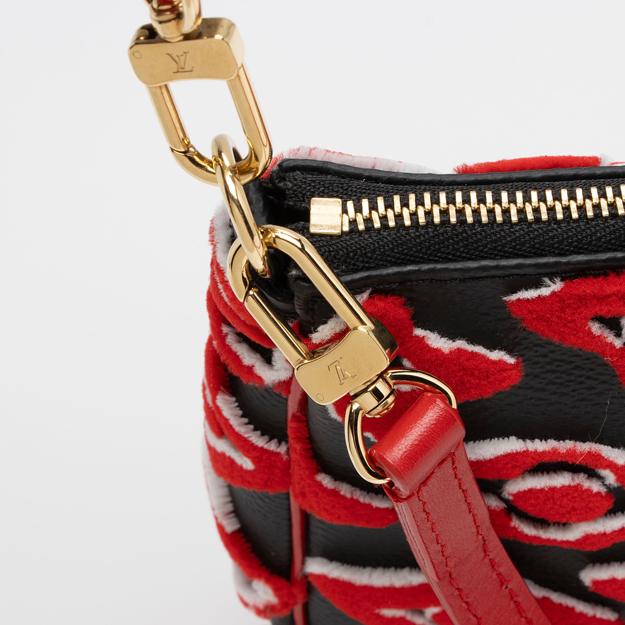 Louis Vuitton x Urs Fischer Tufted Monogram Canvas Pochette Accessoires (SHF-yZaBHA)