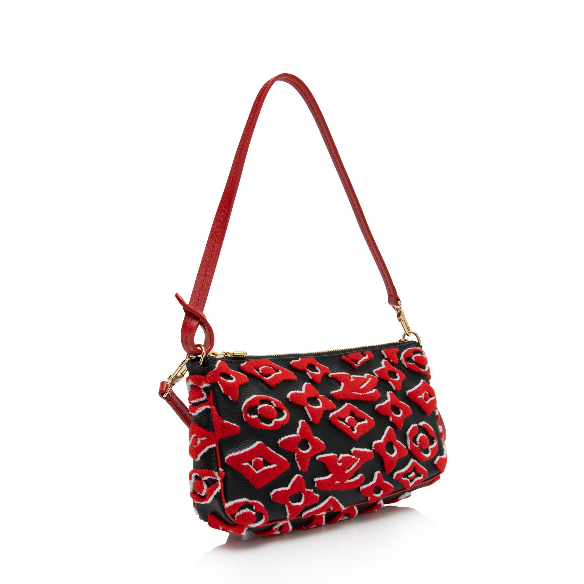 Louis Vuitton x Urs Fischer Tufted Monogram Canvas Pochette Accessoires (SHF-yZaBHA)