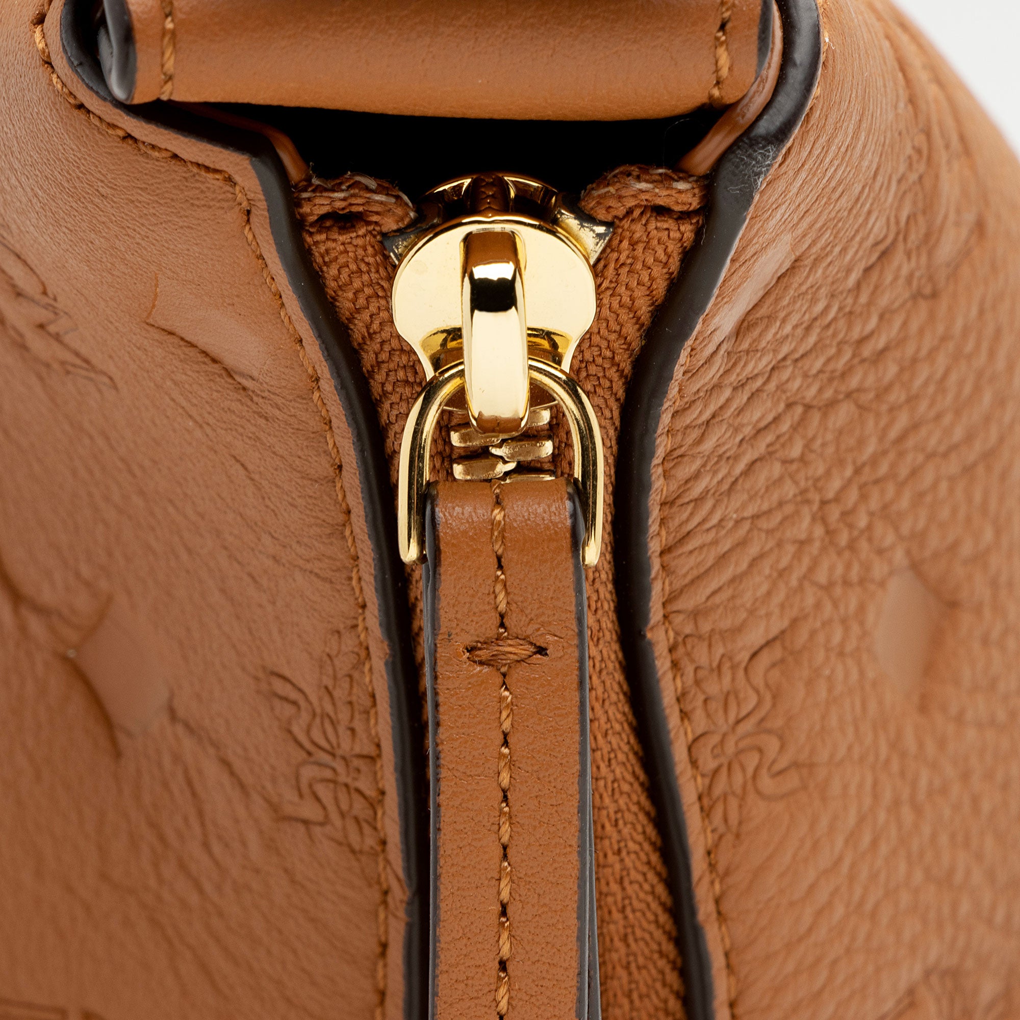 MCM Embossed Leather Klara Large Hobo (SHF-2goOod)