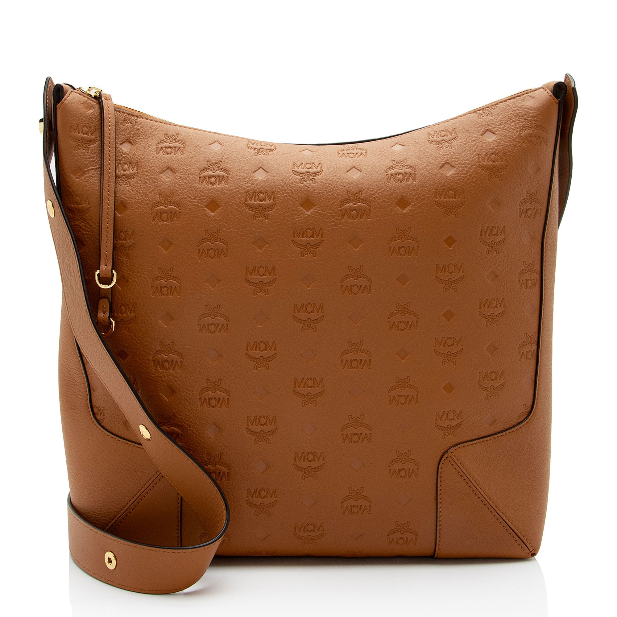 MCM Embossed Leather Klara Large Hobo (SHF-2goOod)