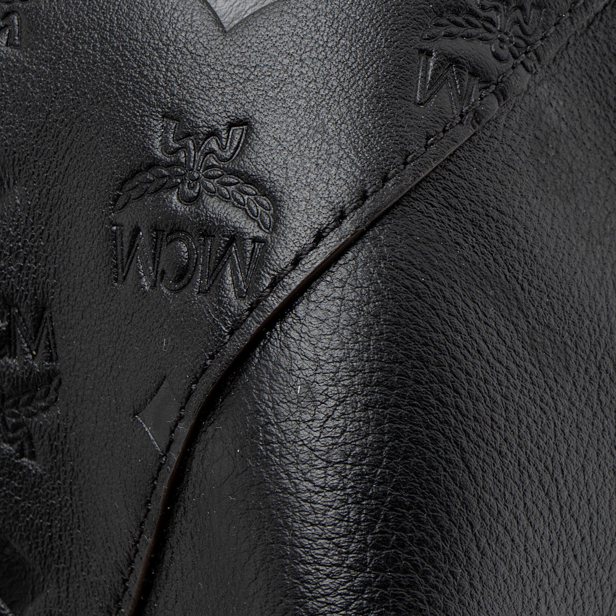 MCM Embossed Leather Klara Large Hobo