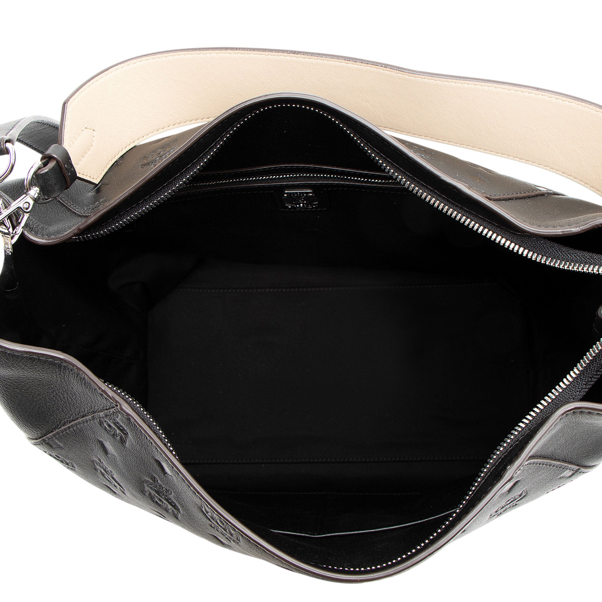 MCM Embossed Leather Klara Large Hobo