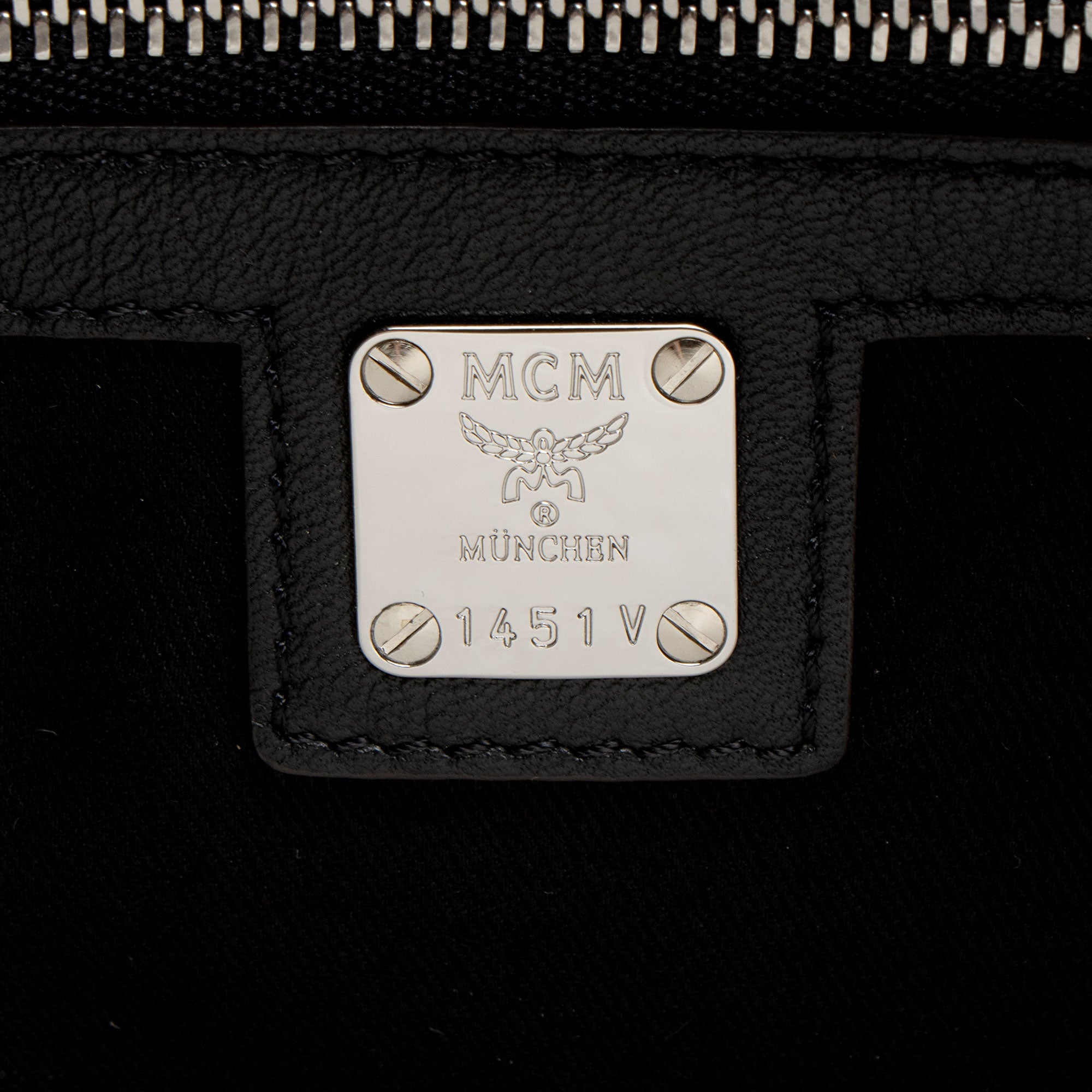 MCM Embossed Leather Klara Large Hobo