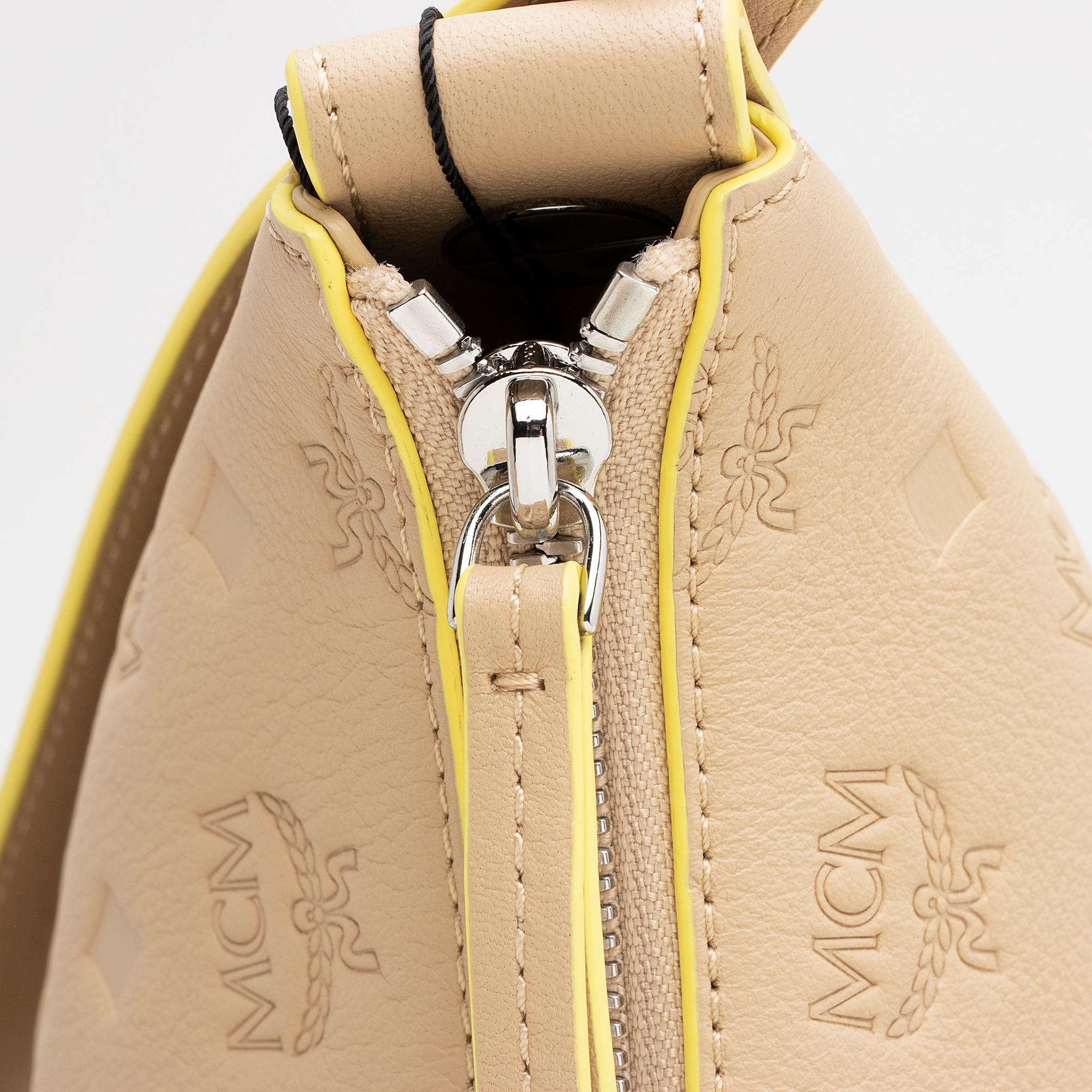 MCM Embossed Leather Klara Large Hobo (SHF-22347)