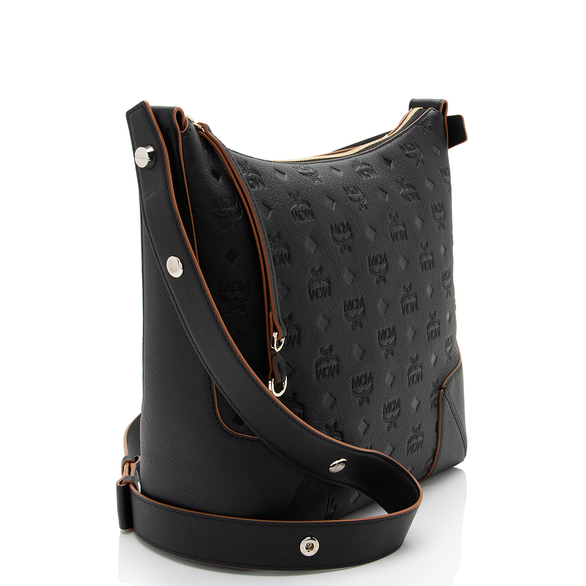 MCM Embossed Leather Klara Medium Hobo (SHF-zG1IBc)