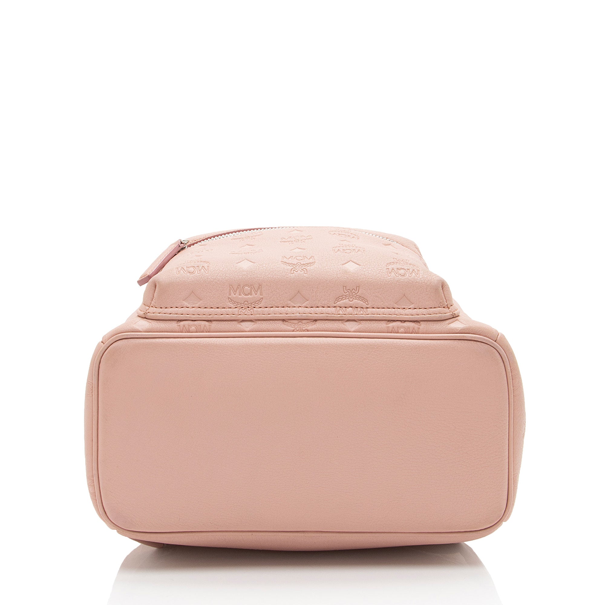 MCM Embossed Leather Small Backpack