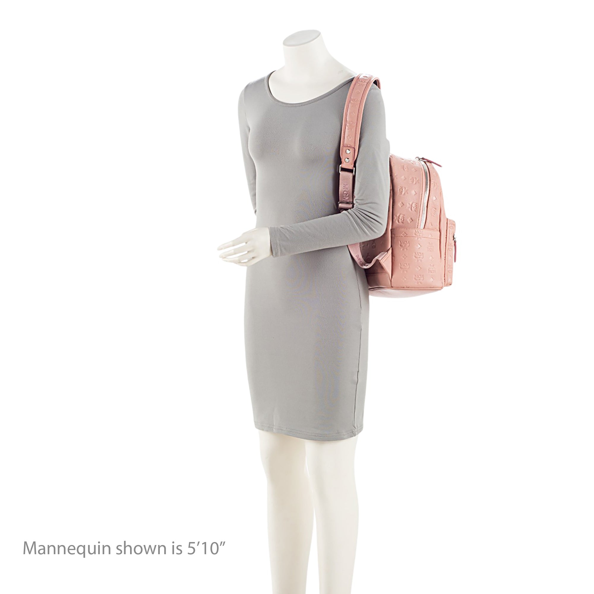 MCM Embossed Leather Small Backpack