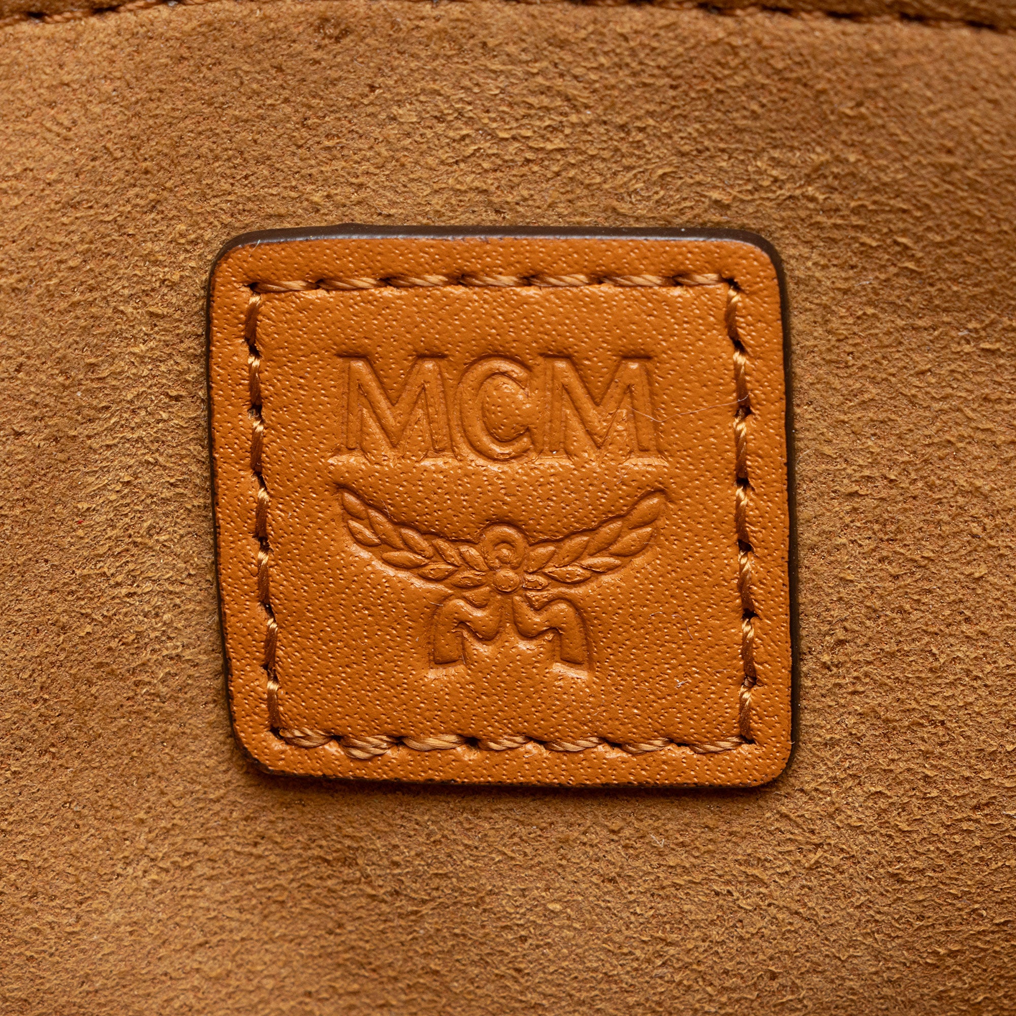 MCM Visetos Leather Tracy Shoulder Bag