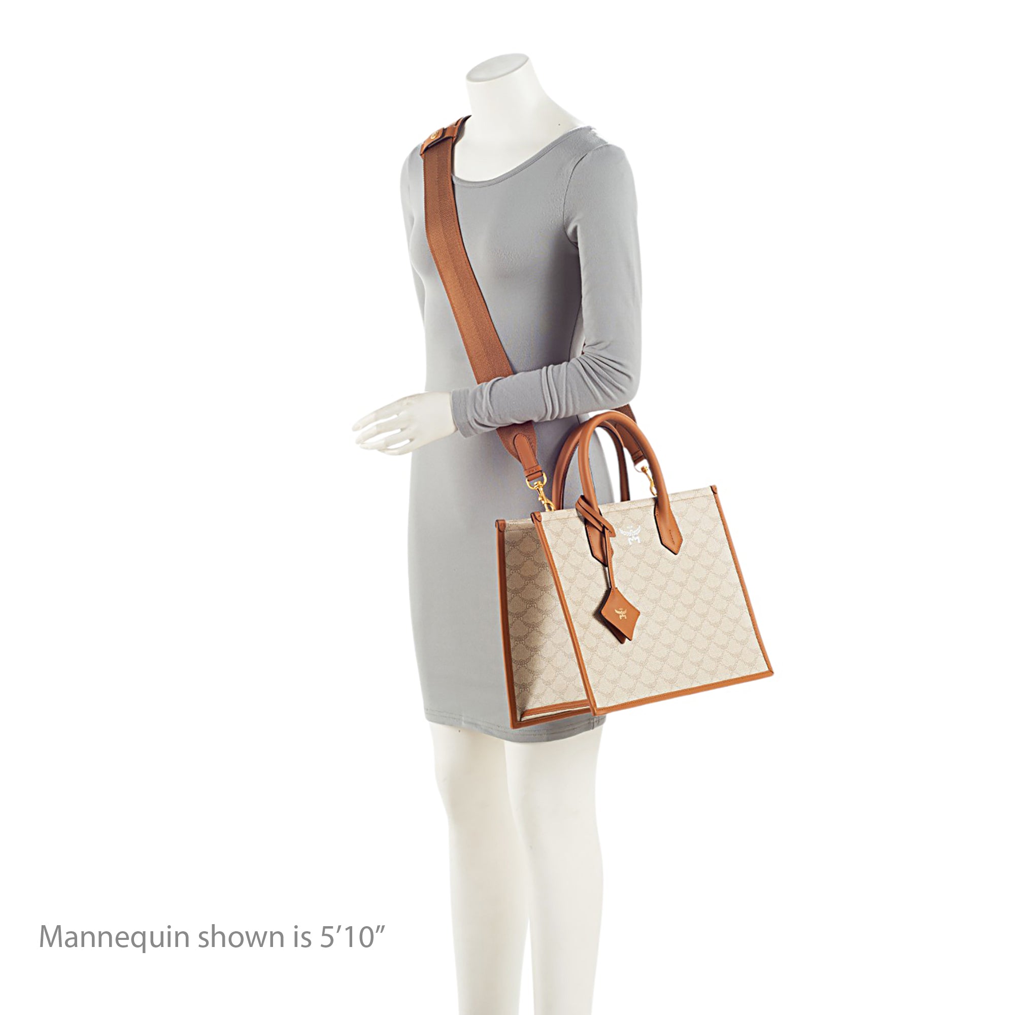 MCM Lauretos Canvas Himmel Medium Tote (SHF-RGtGV8)