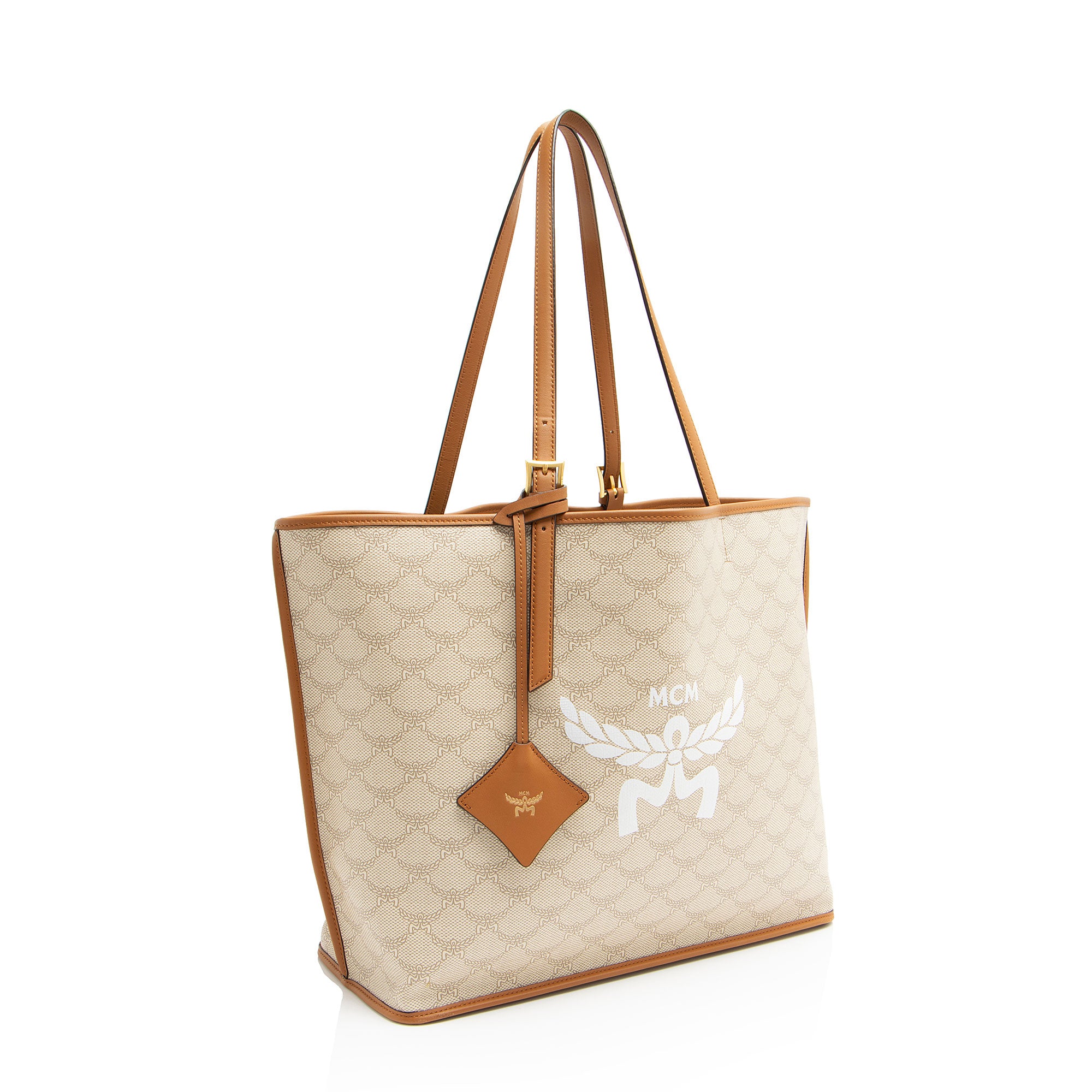 MCM Lauretos Canvas Himmel Shopper Tote (SHF-uC3AKa)