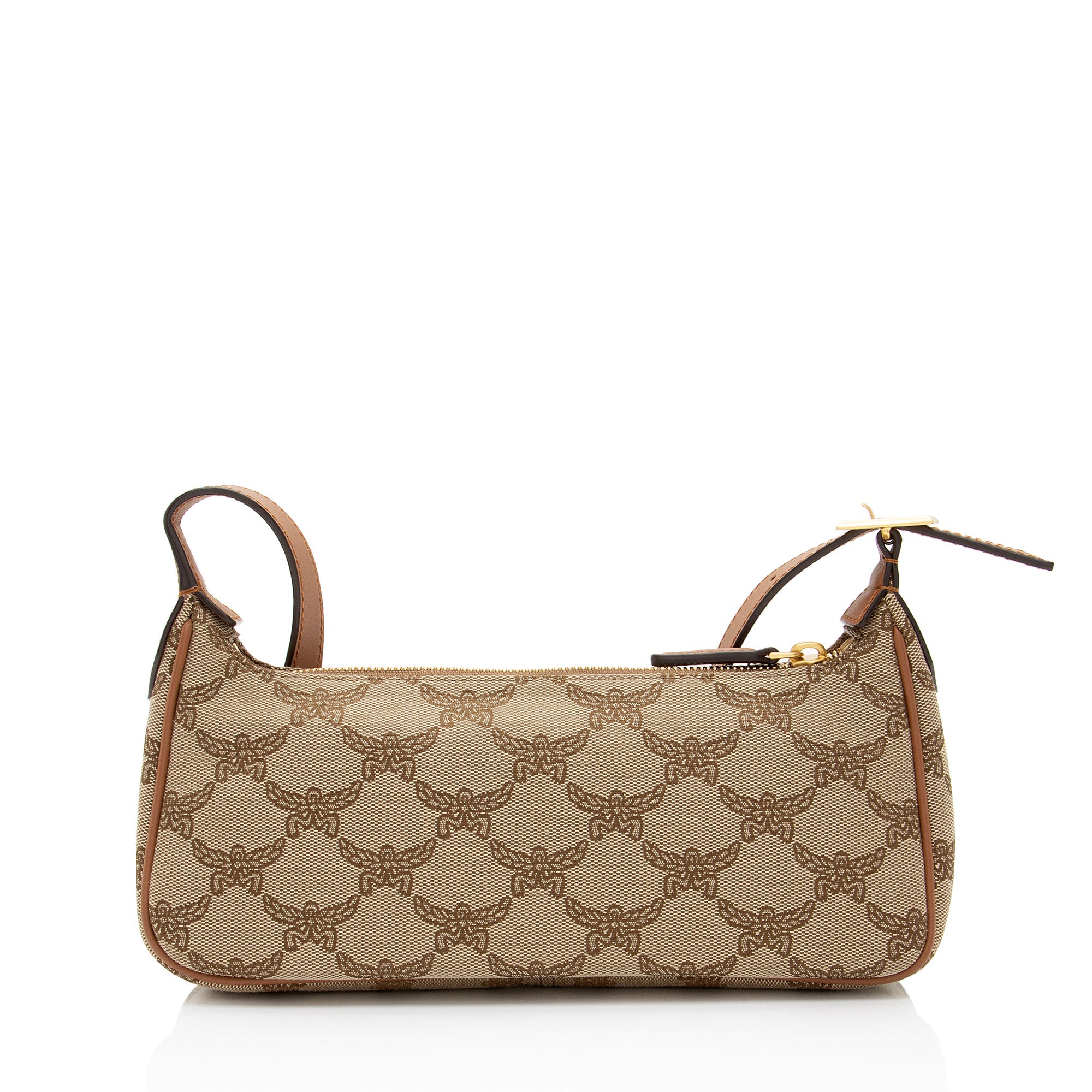 MCM Lauretos Canvas Himmel Small Shoulder Bag