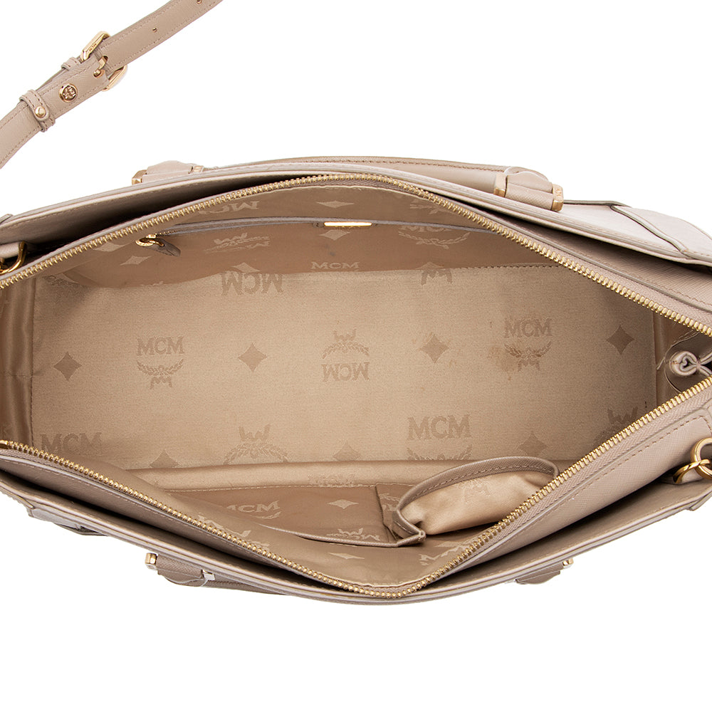 MCM Leather Compartment Tote (SHF-18692)