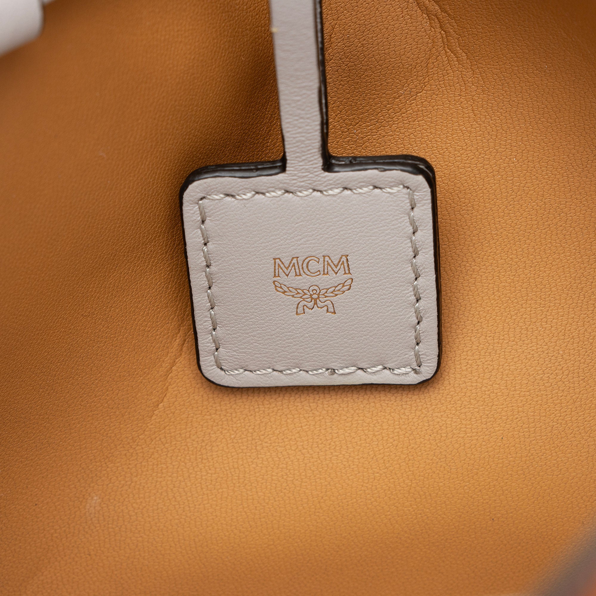 MCM Leather Milano Drawstring Mini Bucket Bag