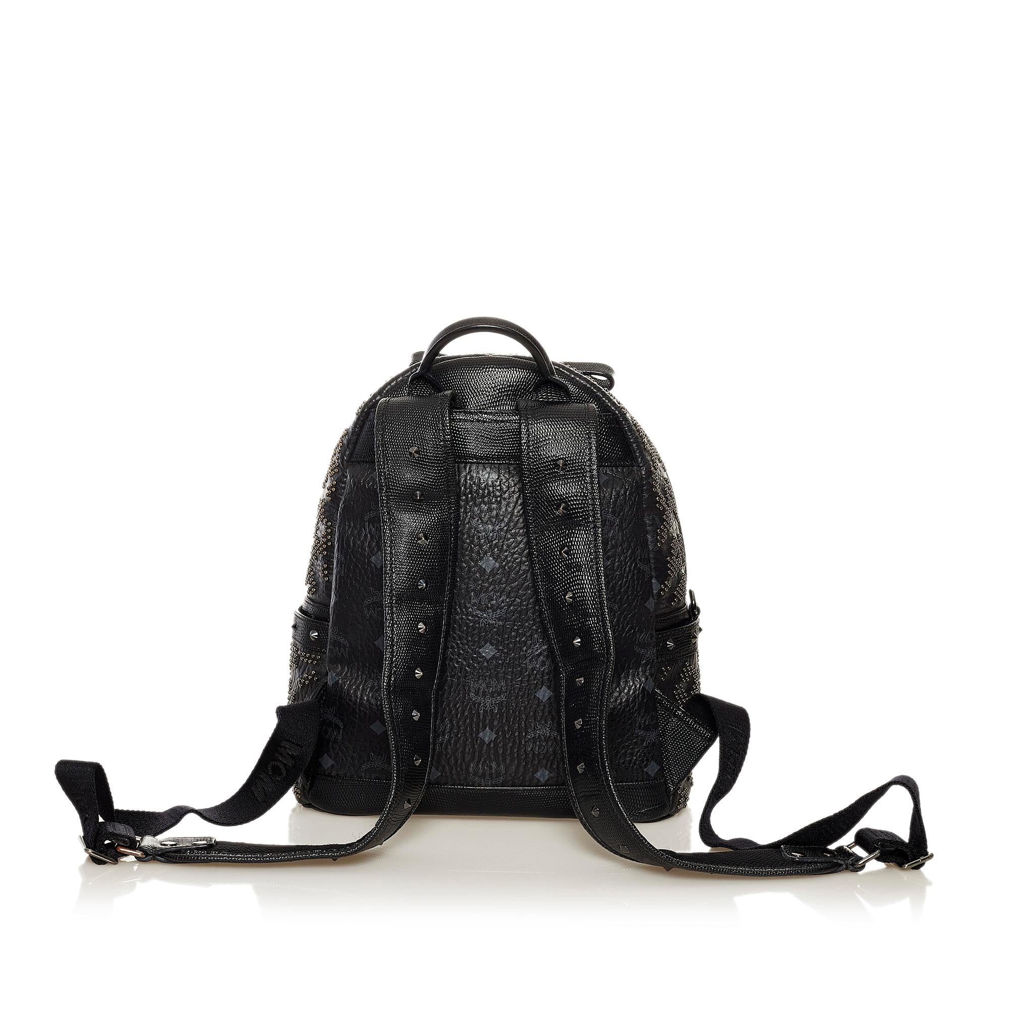 MCM Studded Leather Backpack (SHG-KhpOgC)