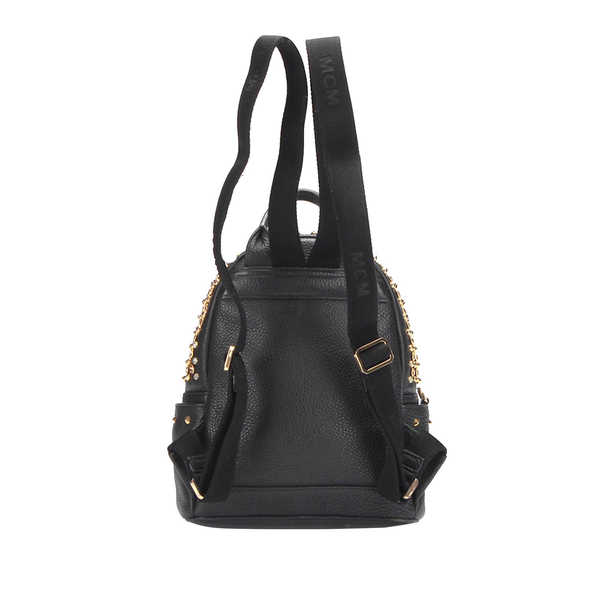 MCM Studded Leather Backpack (SHG-7Tu4xq)