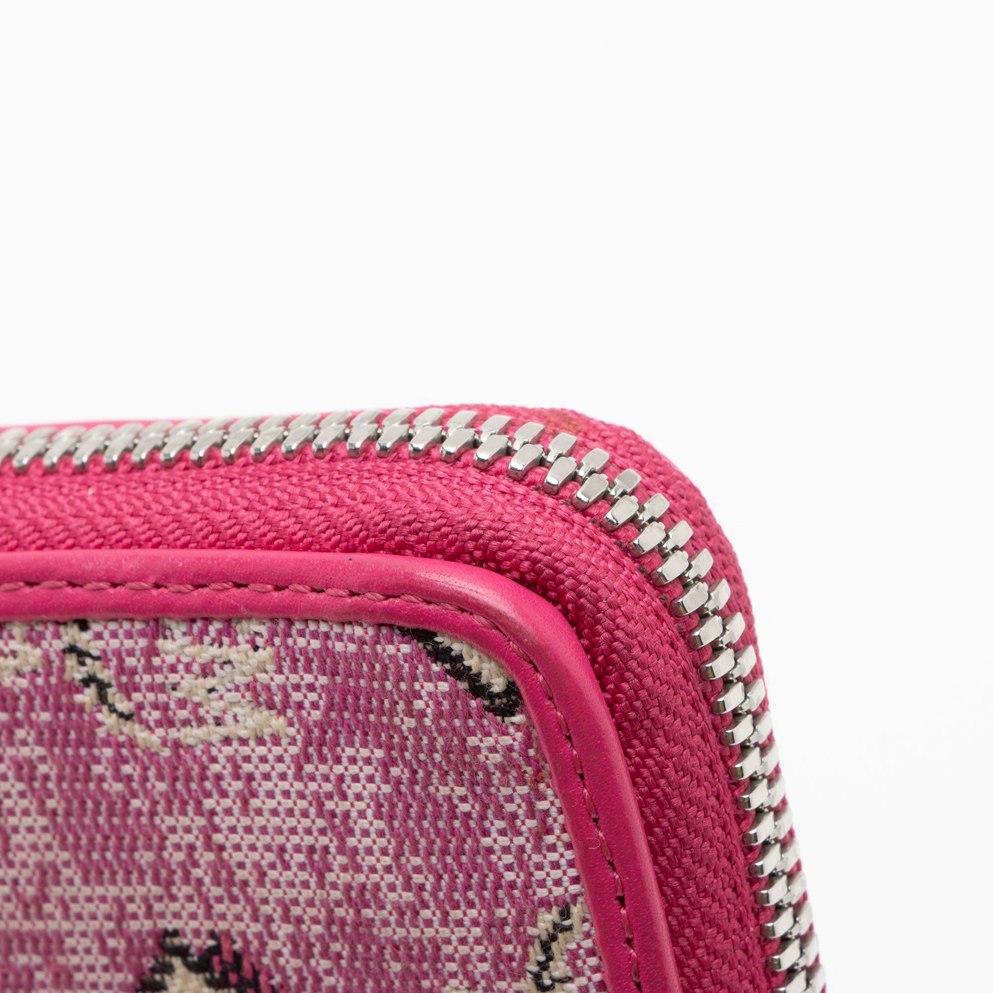 MCM Vintage Monogram Jacquard Zip Around Coin Pouch (SHF-tjc1tM)