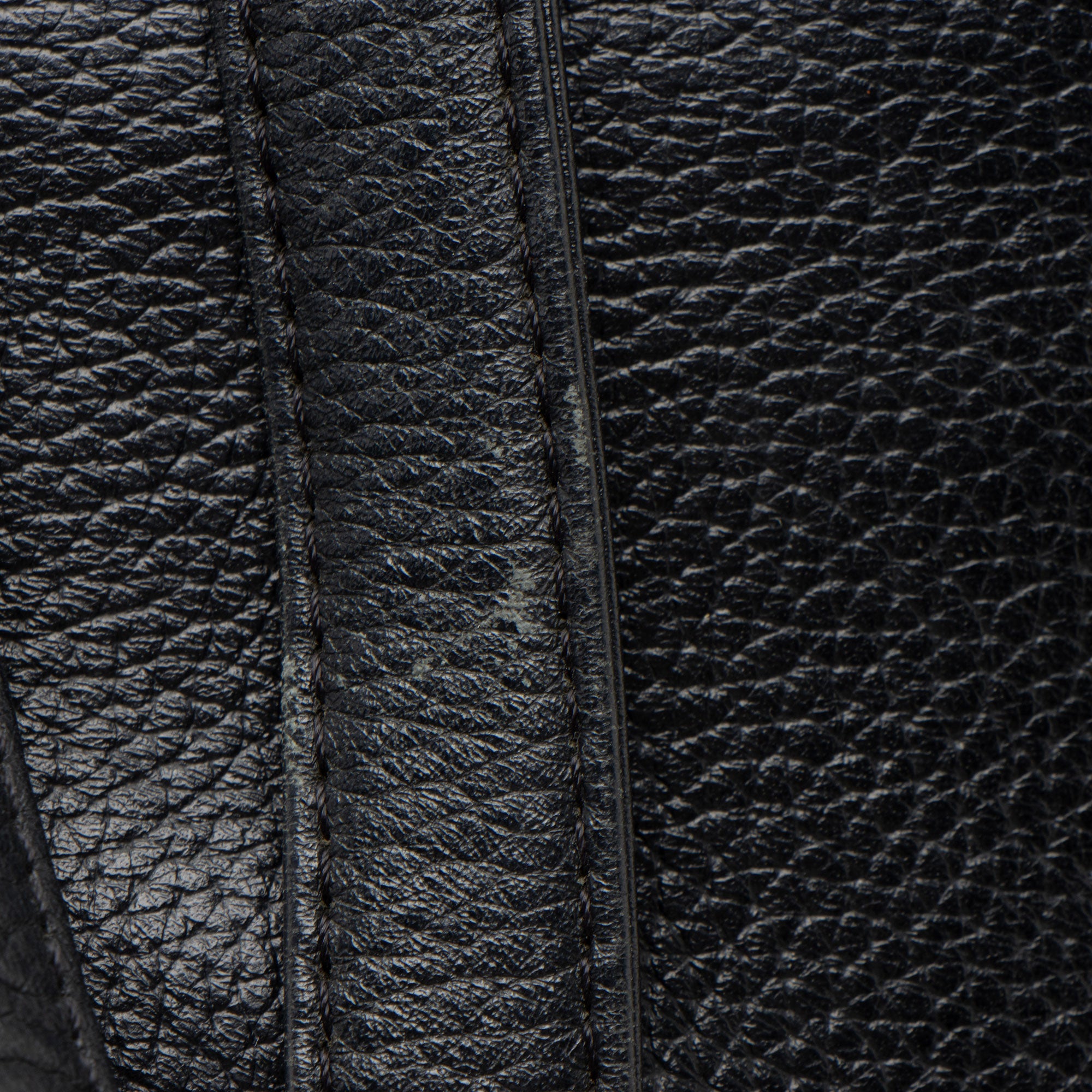 MCM Vintage Leather Logo Charms Drawstring Backpack