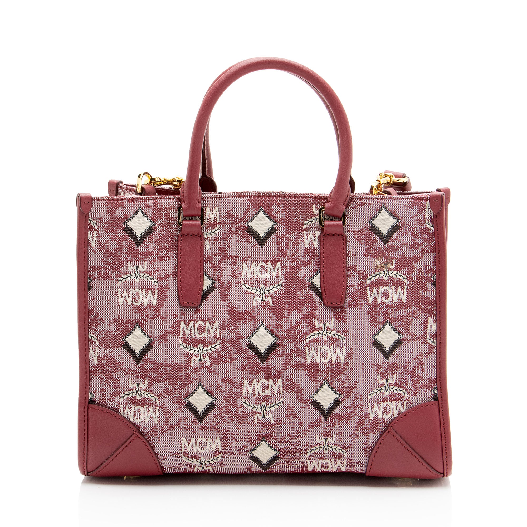 MCM Vintage Monogram Jacquard Small Tote
