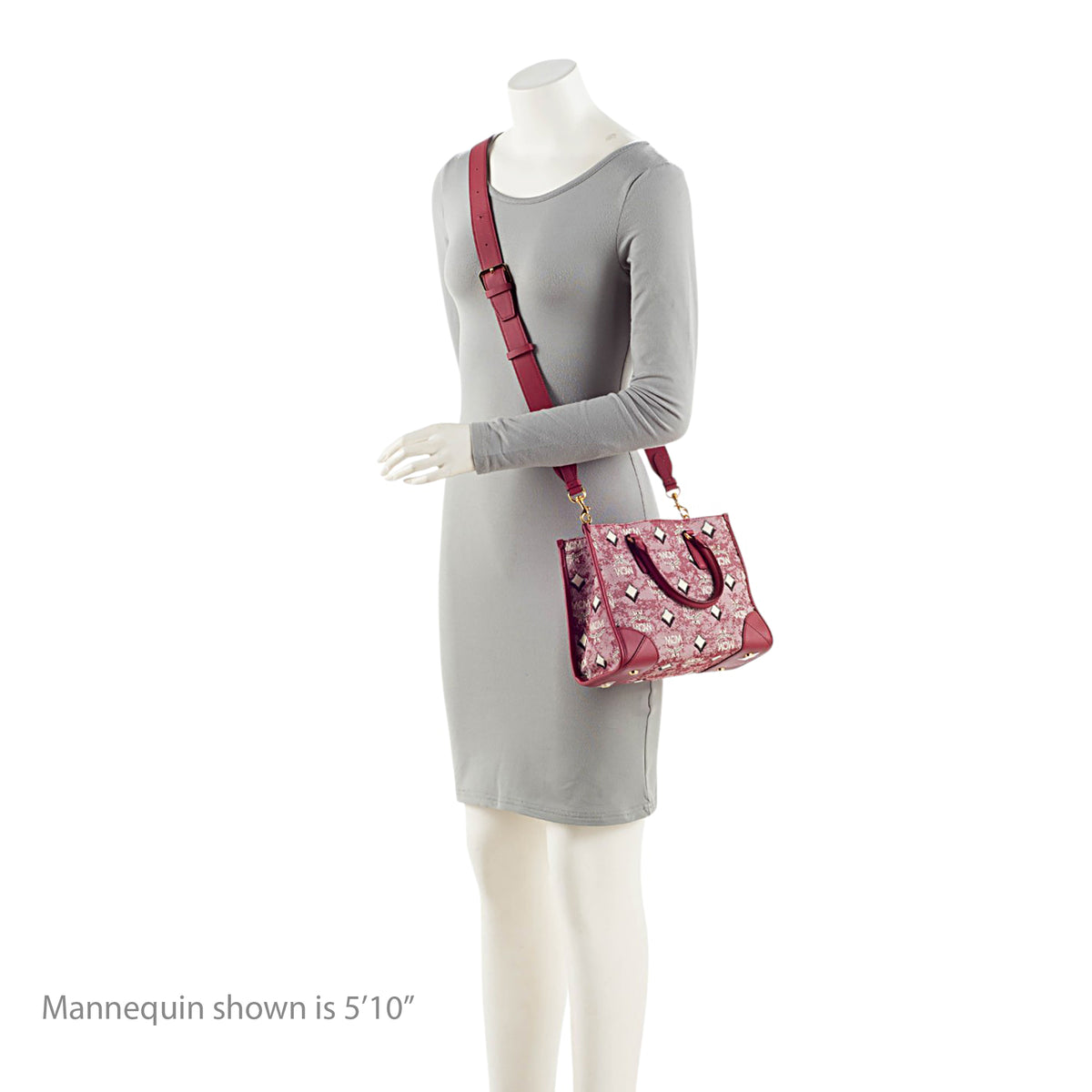 MCM Vintage Monogram Jacquard Small Tote