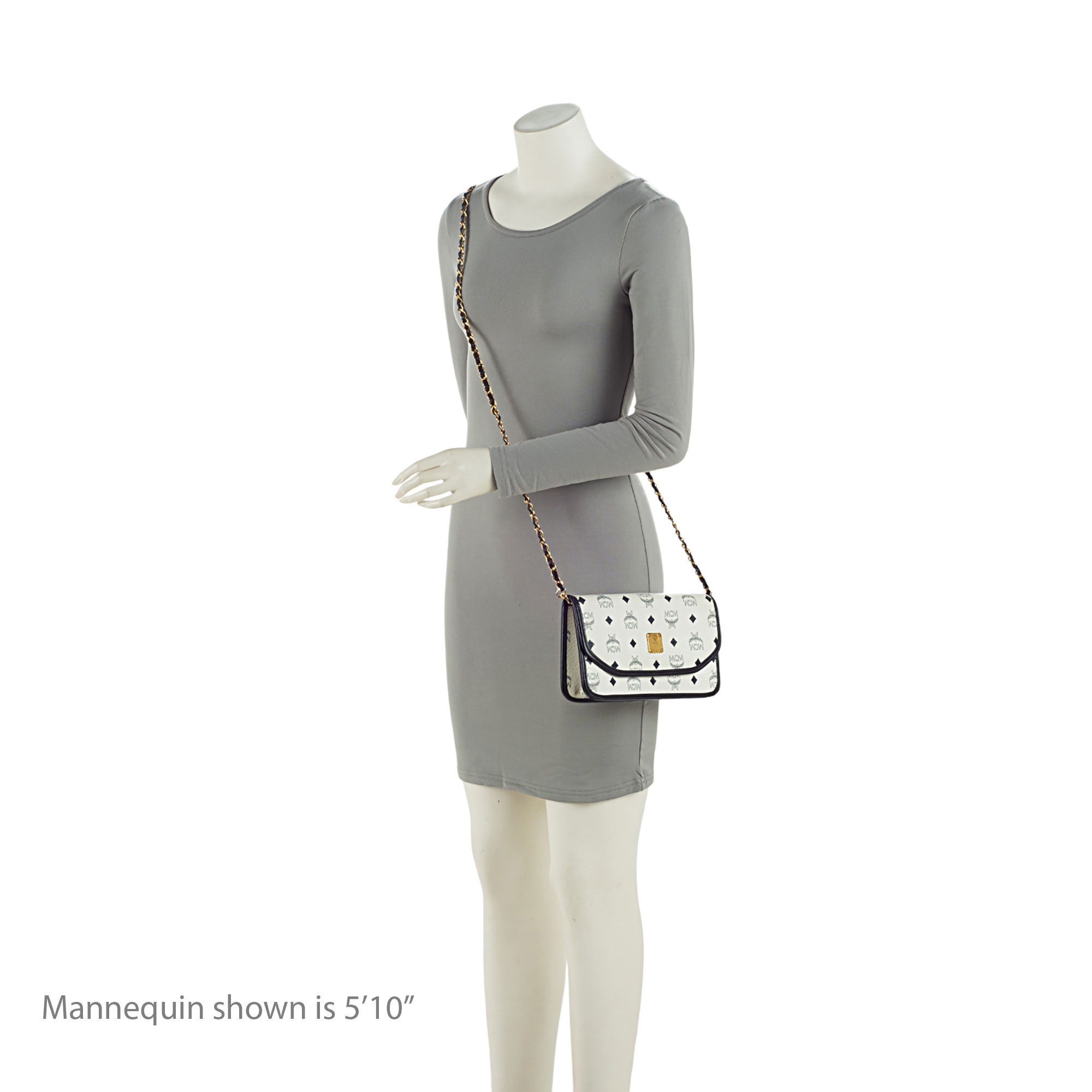 MCM Vintage Visetos Chain Flap Crossbody Bag (SHF-7gac95)